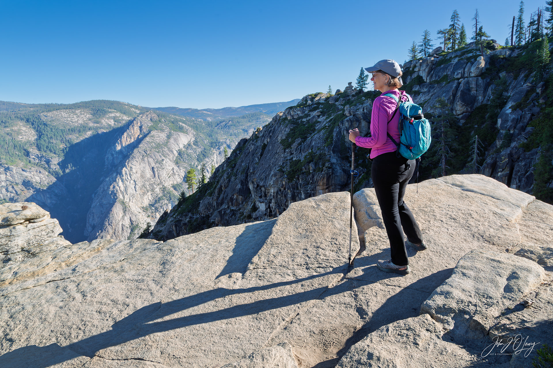VIEW FROM TAFT POINT - YOSEMITE