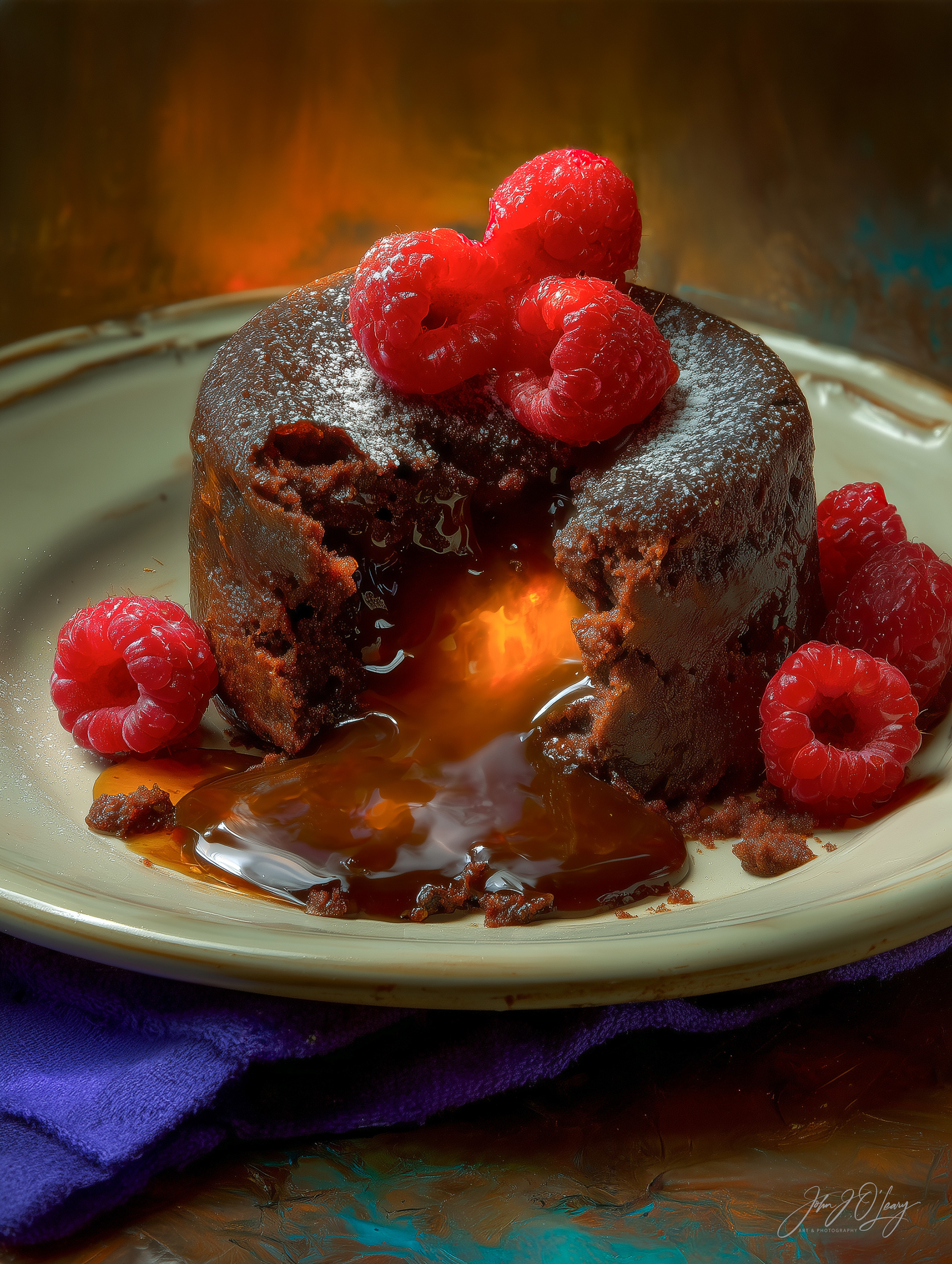 MOLTEN CARAMEL FUDGE CAKE