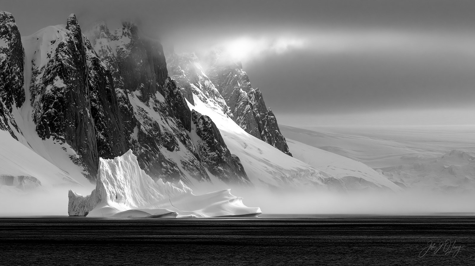 SURROUNDED BY GLACIERS AND OCEAN