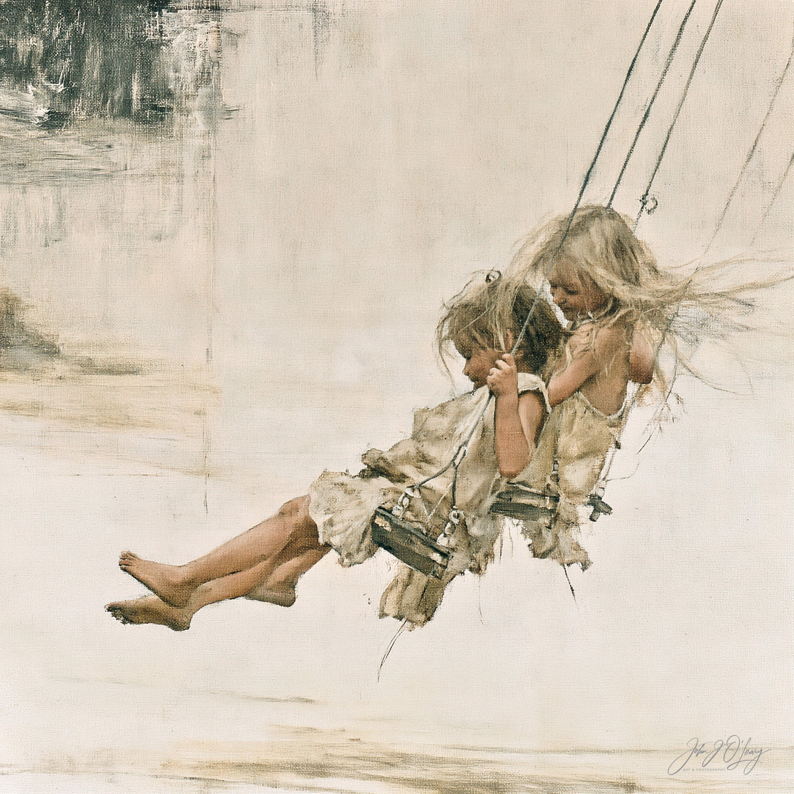 GIRLS SWINGING