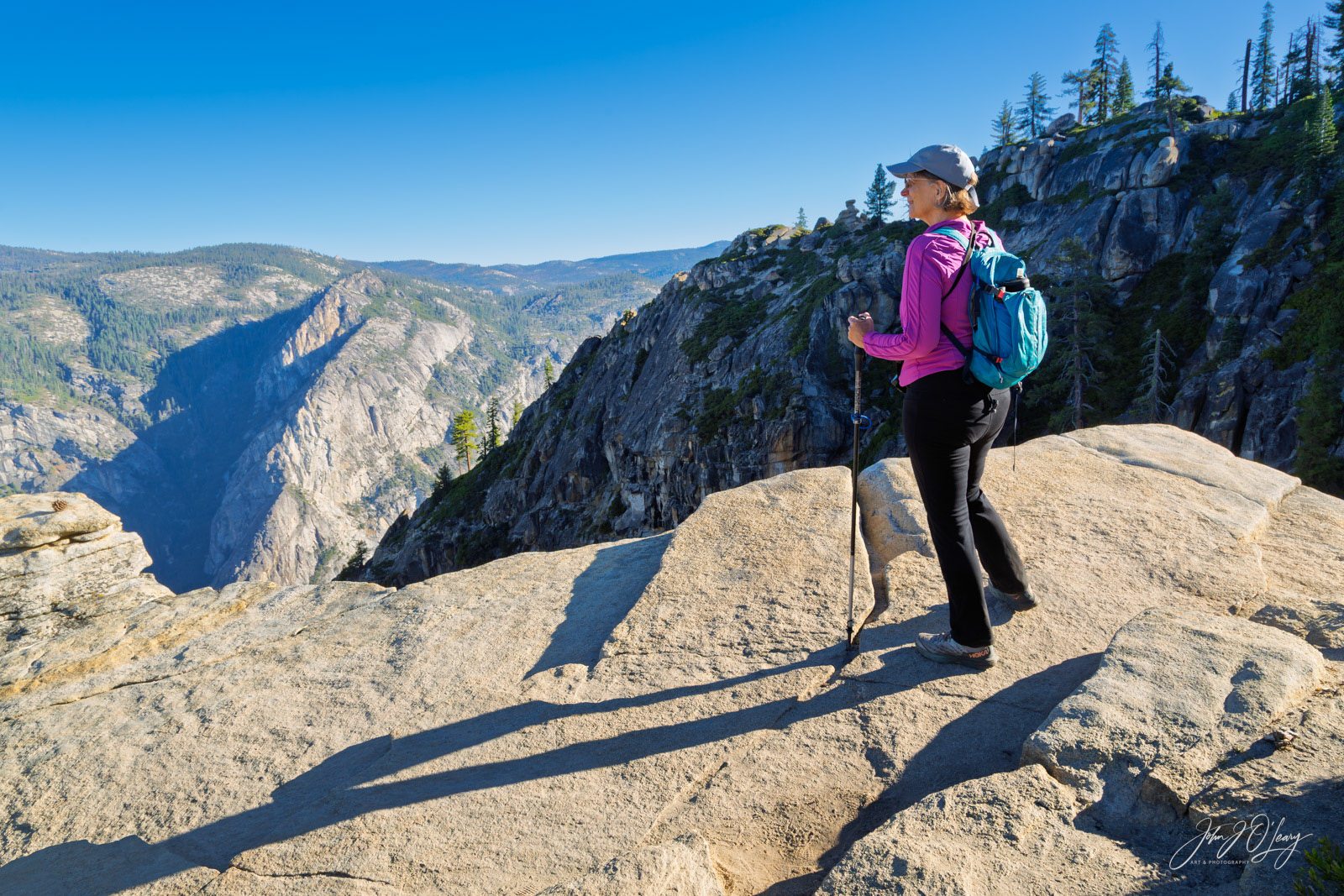 HIKER AT TAFT POINT | YOSEMITE