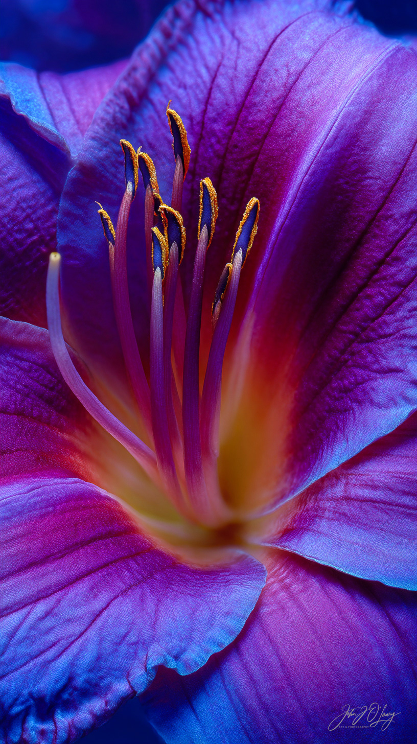 PURPLE DAYLILY - MACRO