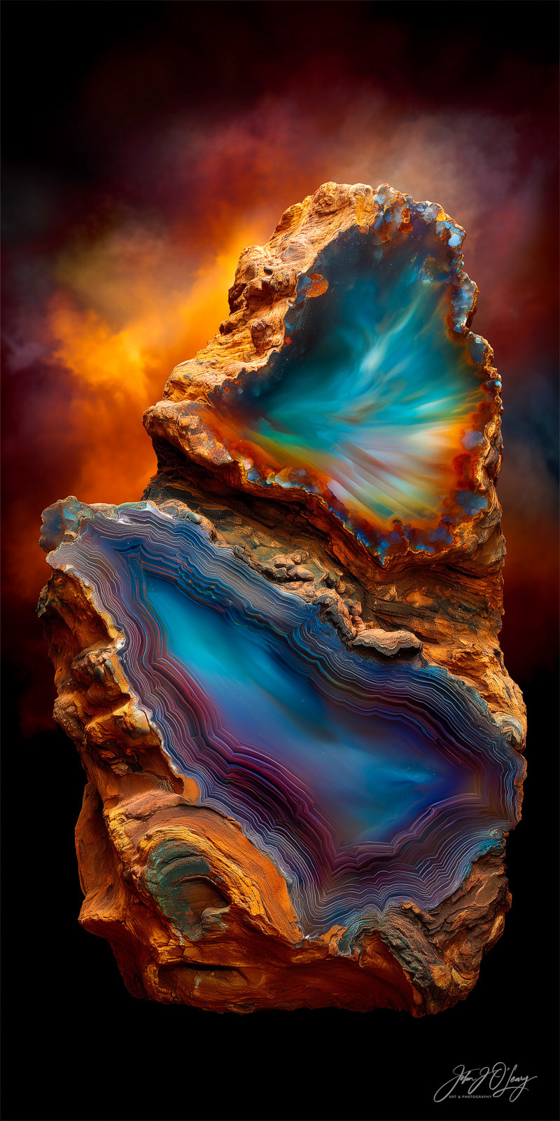 ROCK SPECIMEN WITH AGATE