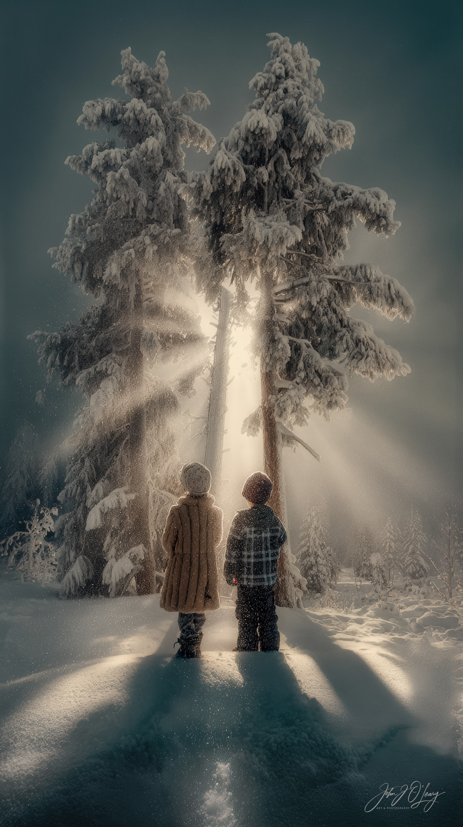 CHILDREN DREAMING OF SNOW