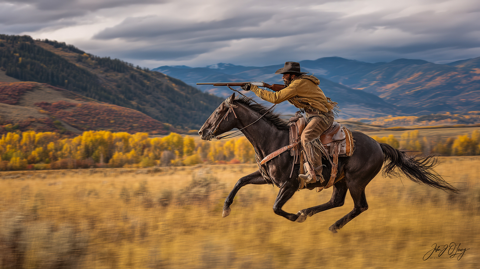 SHOOTING FROM HORSEBACK