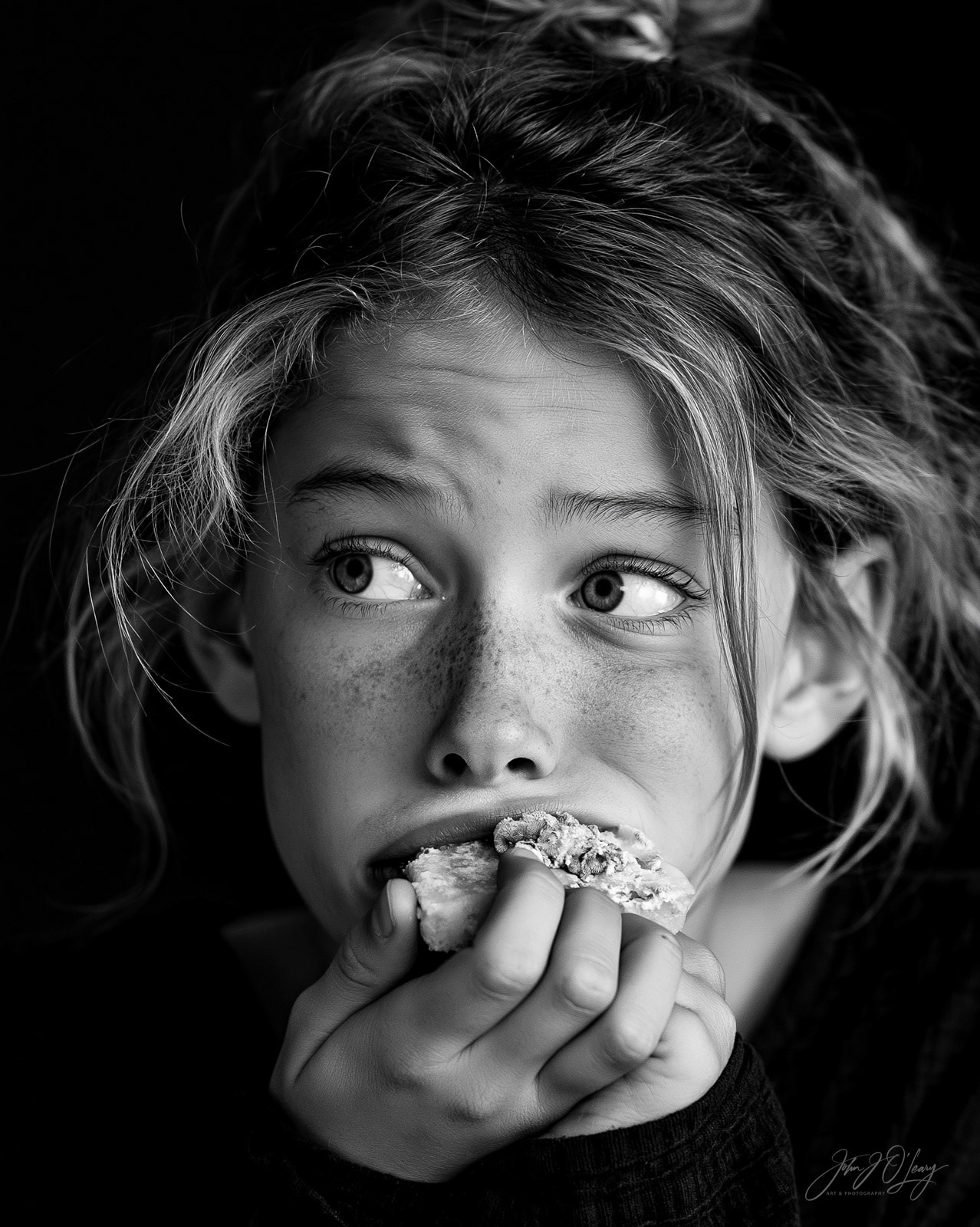 STUFFING HER FACE