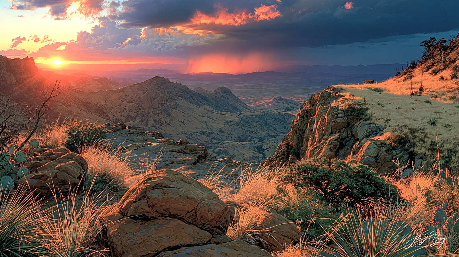 SKULL MESA SUNSET - ARIZONA