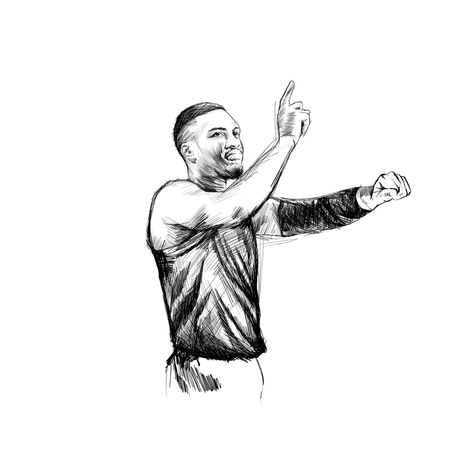 DAMIAN LILLARD ILLUSTRATION