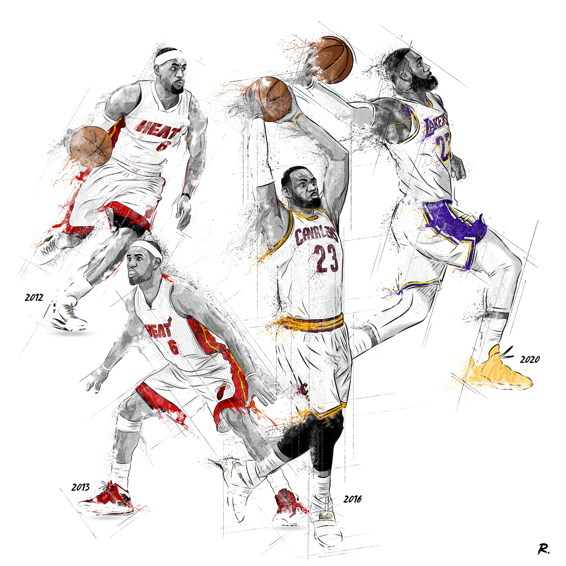 Lebron James Illustrations