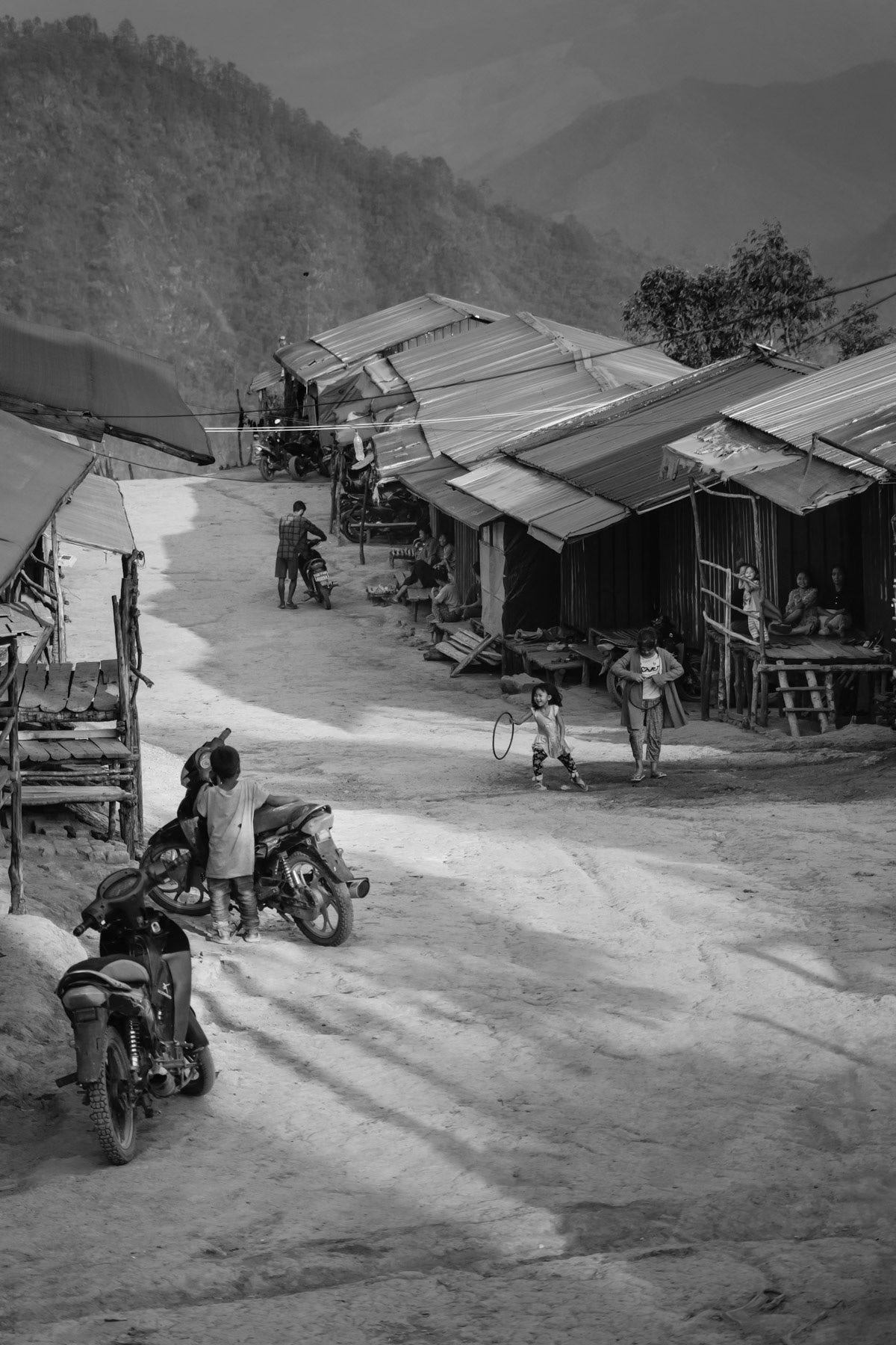 Salen IDP camp, the largest in Chin State, hosting more than 650 people from Thantlang, Kalay and Matupi. Salen, Thantlang township, Chin State, Myanmar, April 2024