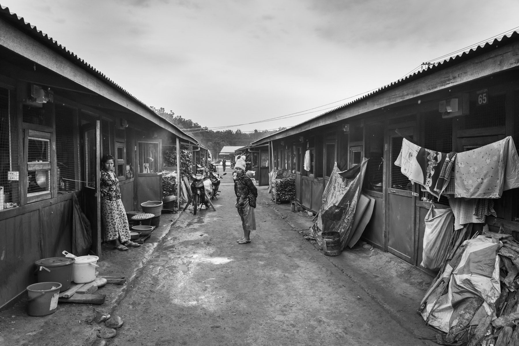 A camp for internally displaced persons from Kachin State. Over 100,000 Kachin are displaced within the Kachin State since the armed conflict resumed in 2011 between the Myanmar military and the Kachin Independence Army (KIA). Trinity IDP camp near Myitkyina in government controlled territory, Myanmar, February 2019