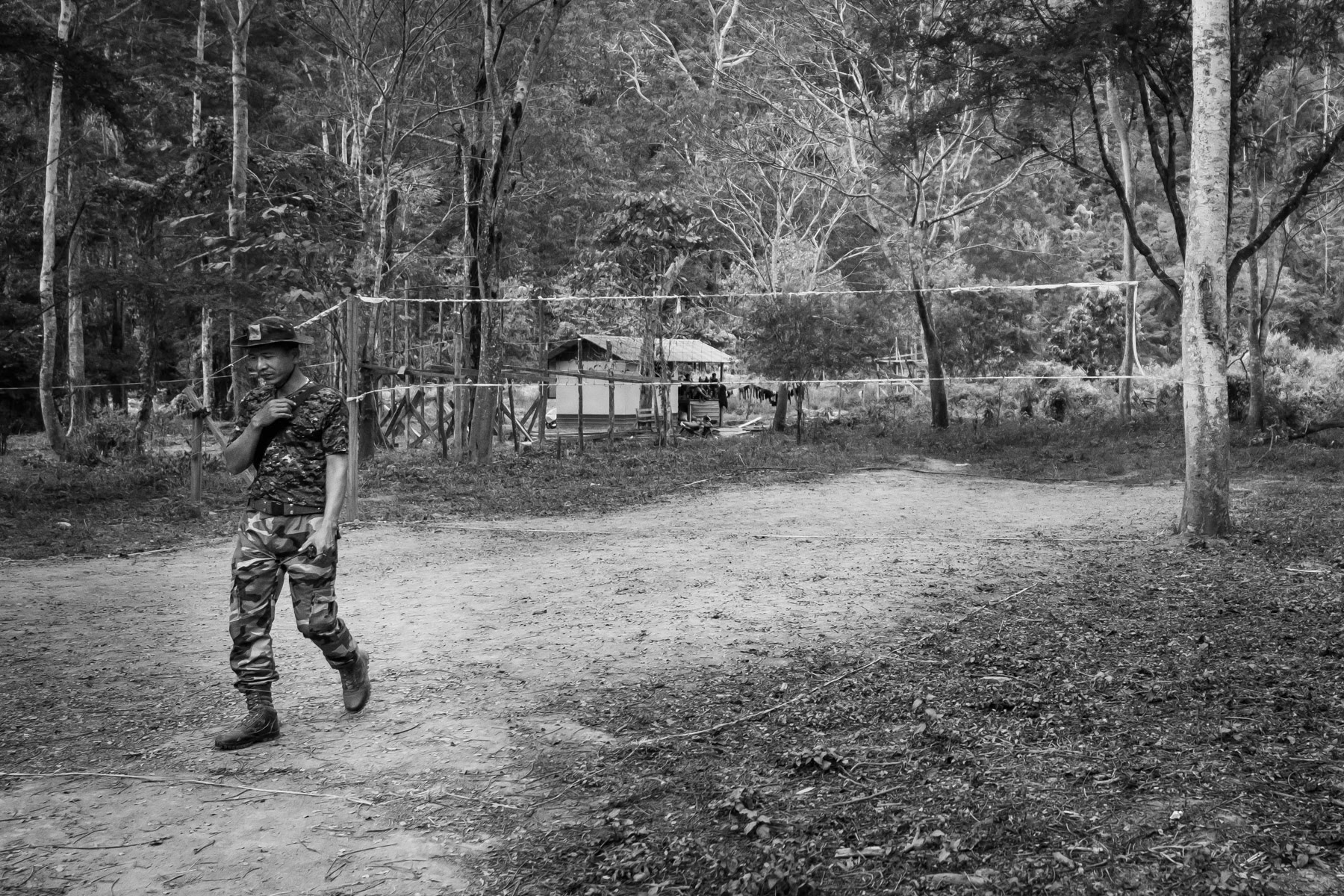 Chin National Defence Force (CNDF) HQ in Falam Township. Chin State, Myanmar, November 2022