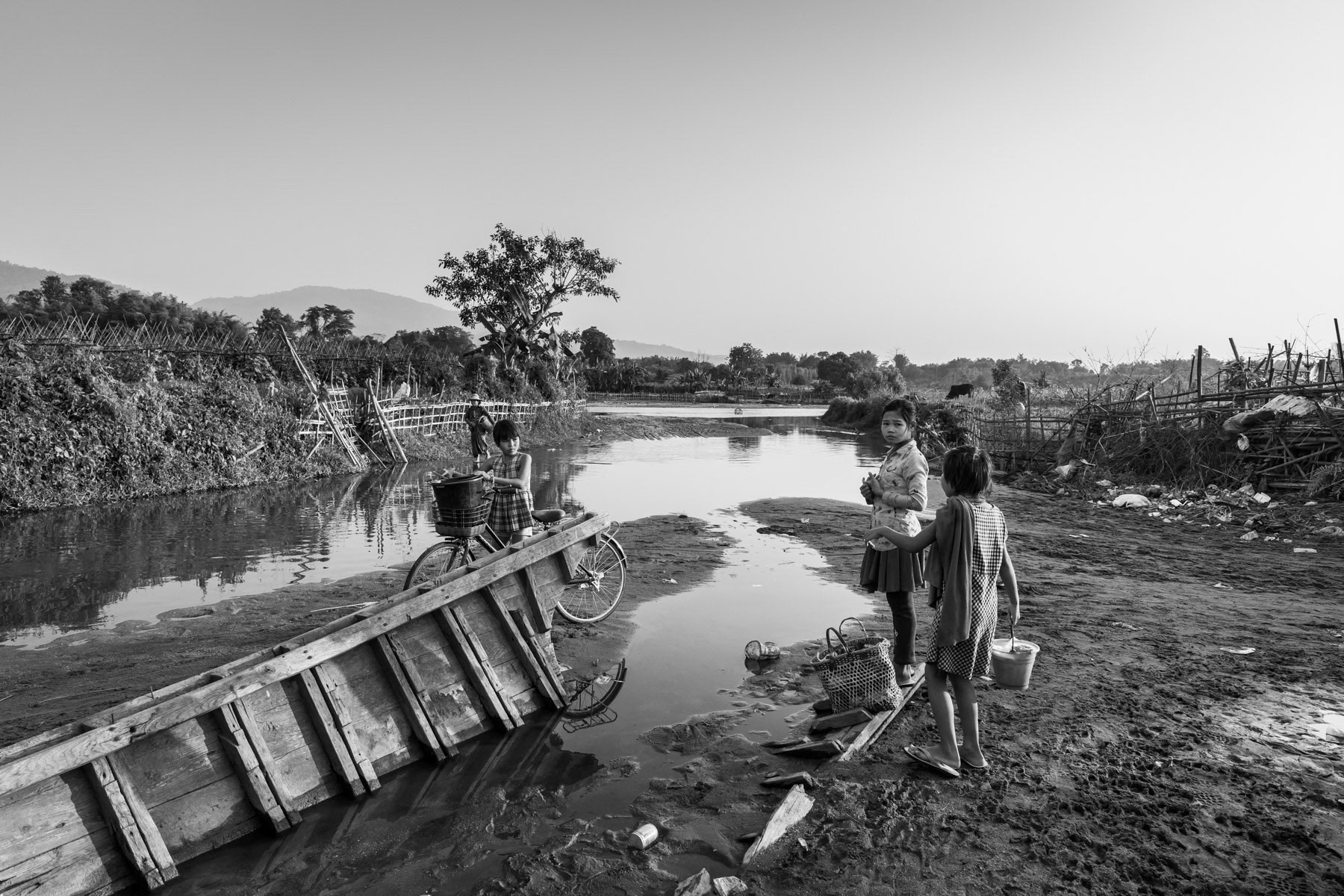 Kachin children in rural Momauk, Kachin State, Myanmar, February 2020