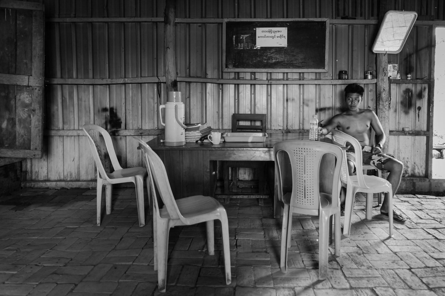 Chin Defence Force (CDF) base in Lautu region. Myanmar, September 2022