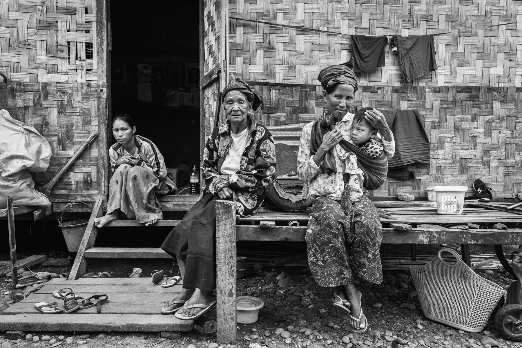 Kachin displaced persons since 2018 when fighting broke out between the KIA and government troops around their village. St-Joseph IDP camp, Myitkyina township, Myanmar, September 2019