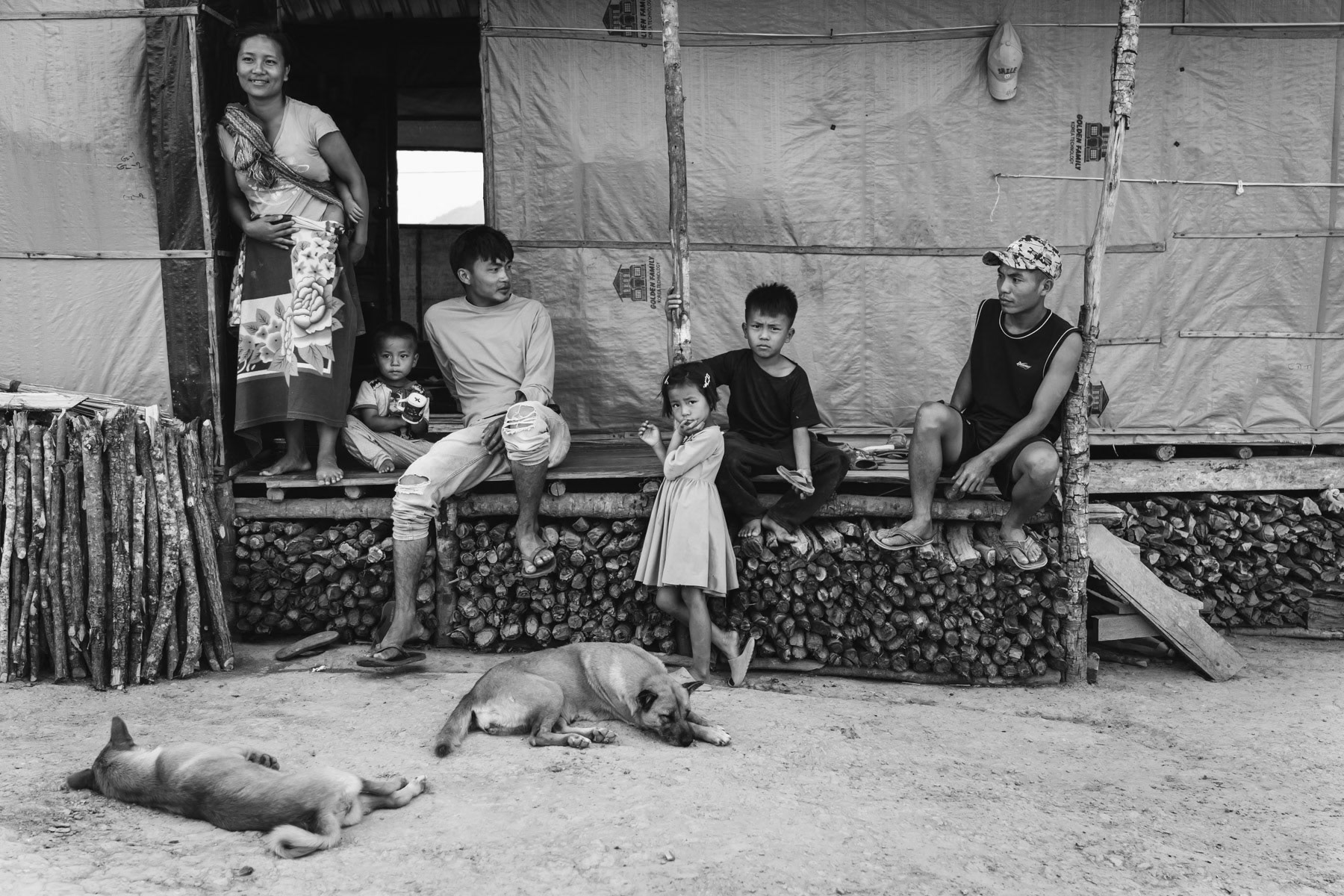 Displaced persons from Thantlang town, merely one hour from this camp. Hrankhan IDP camp in Chin State, Myanmar, April 2024