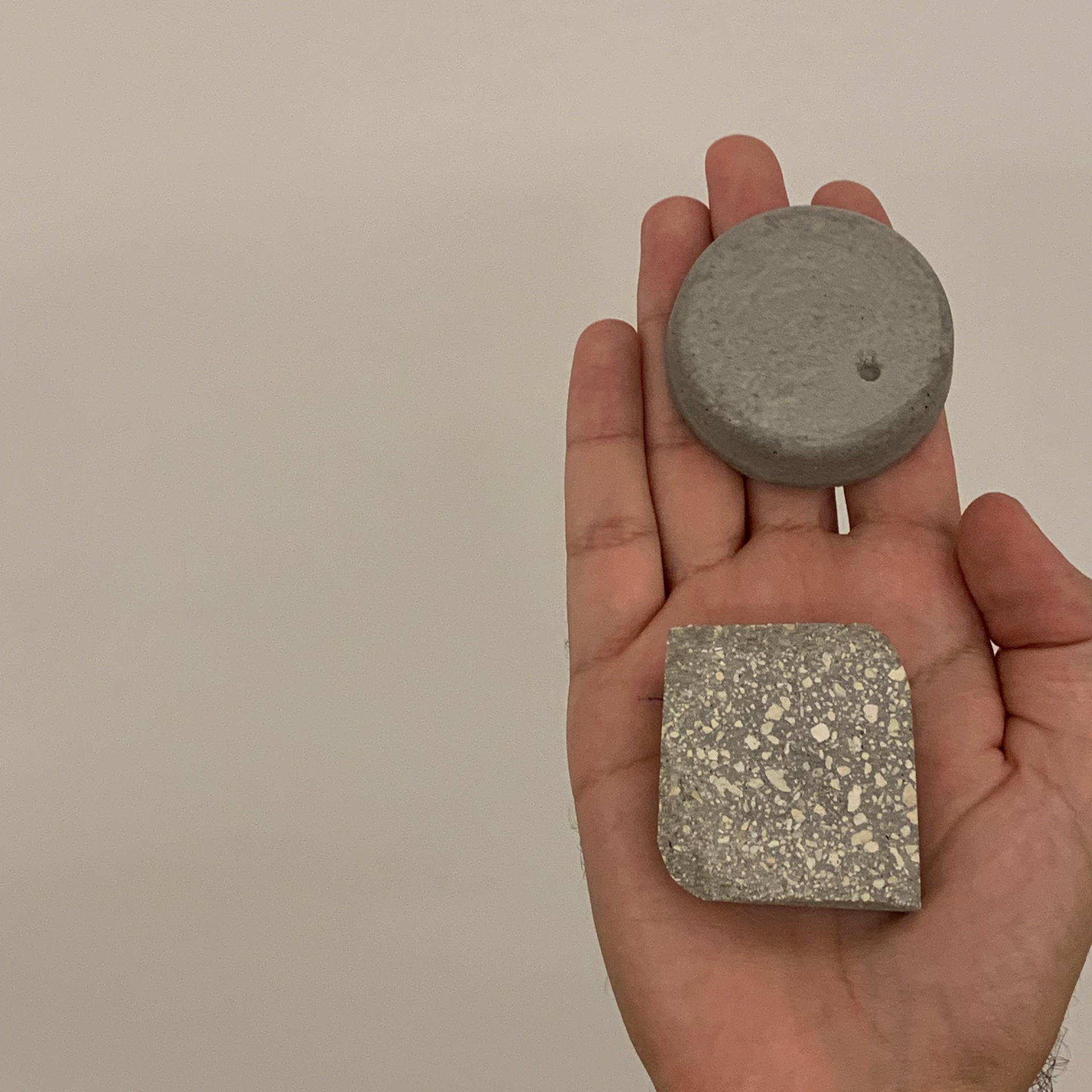 Sanded vs raw concrete