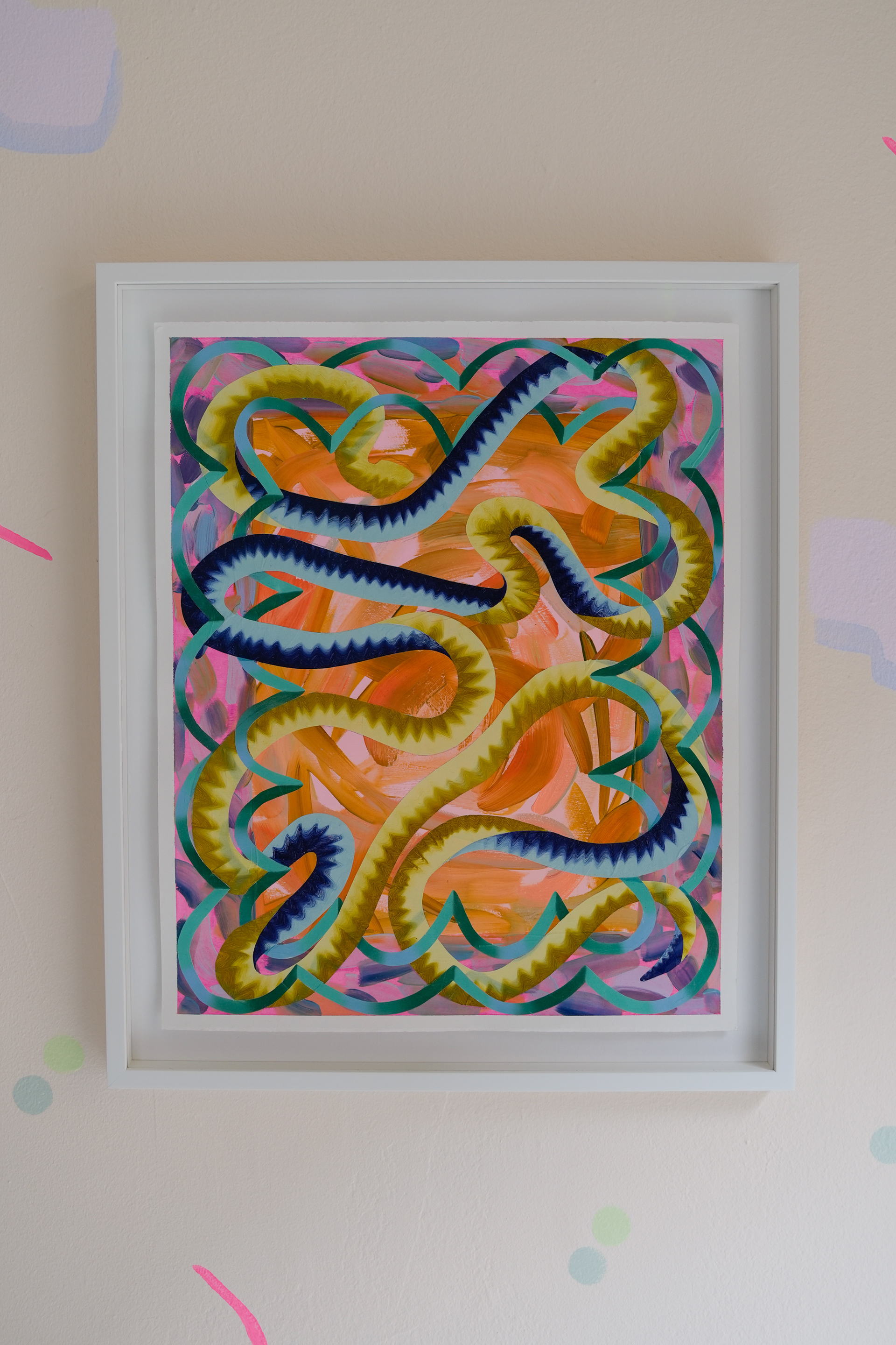 Chrystal Fisher, Limbless belly, 2023, oil on paper, 56 x 46 cm