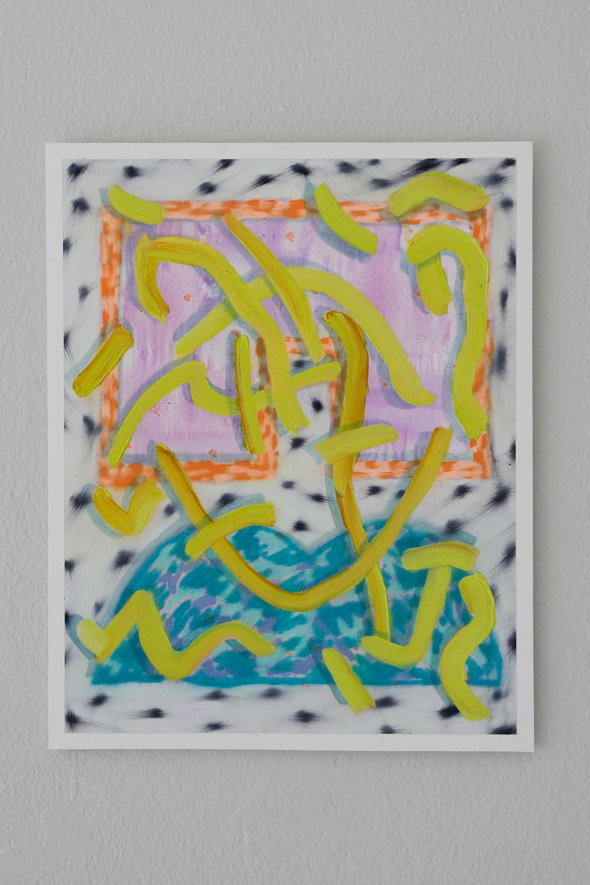 Chrystal Fisher, Sea legs, 2023, oil on paper, 35.5 x 28 cm