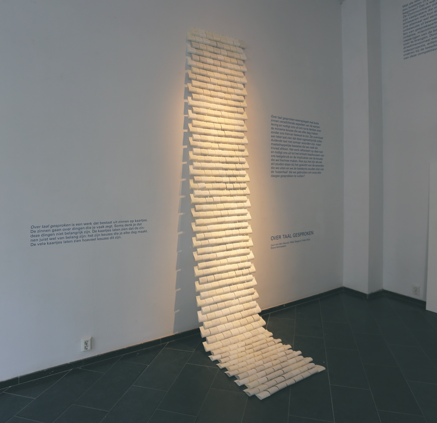 a collaboration project - Over taal gesproken at AG, Utrecht