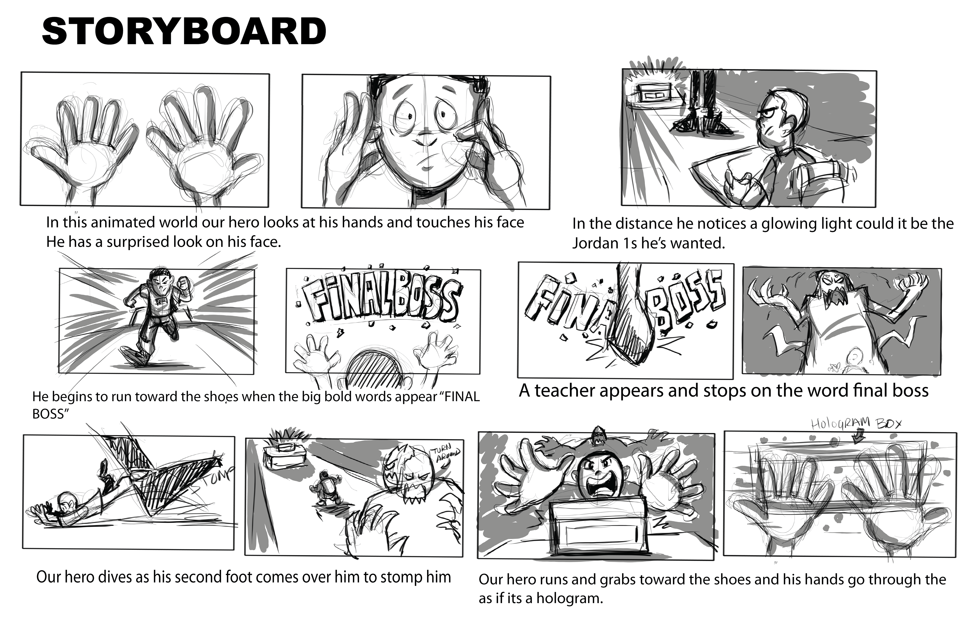 Story board development and art direction done by sean hamilton