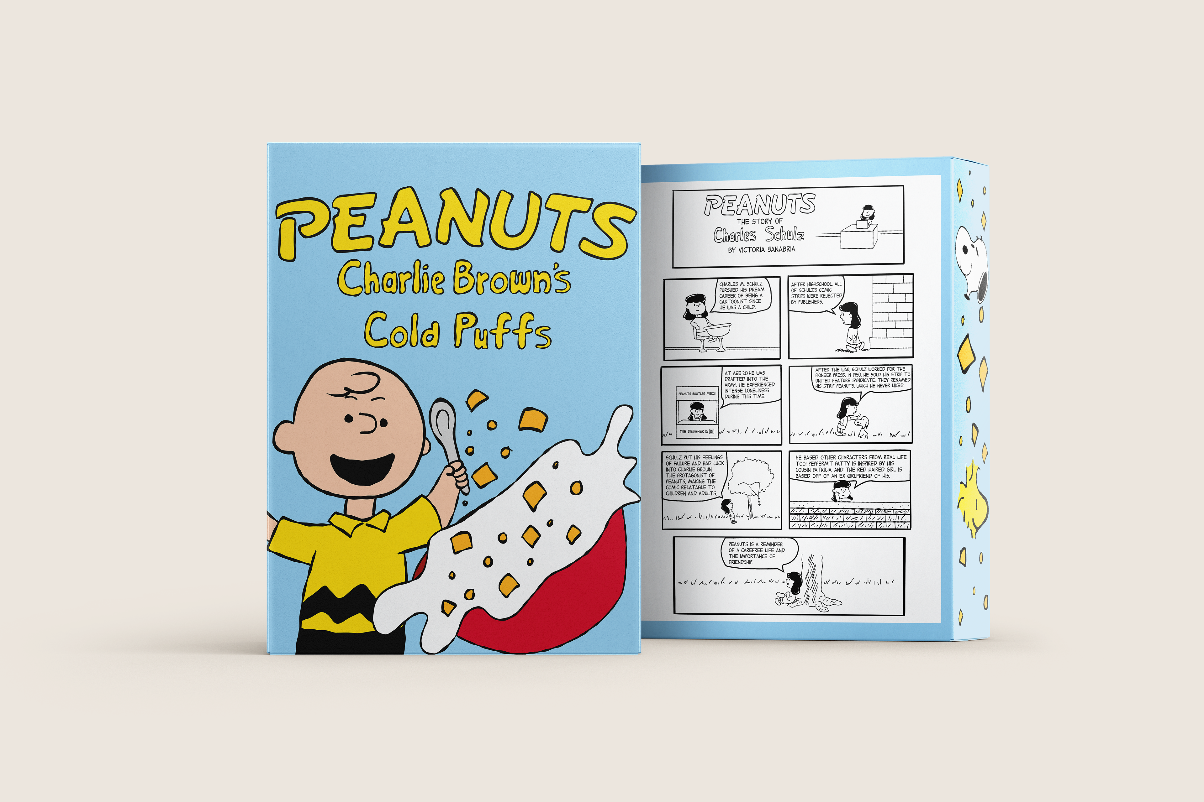 Peanuts cereal box