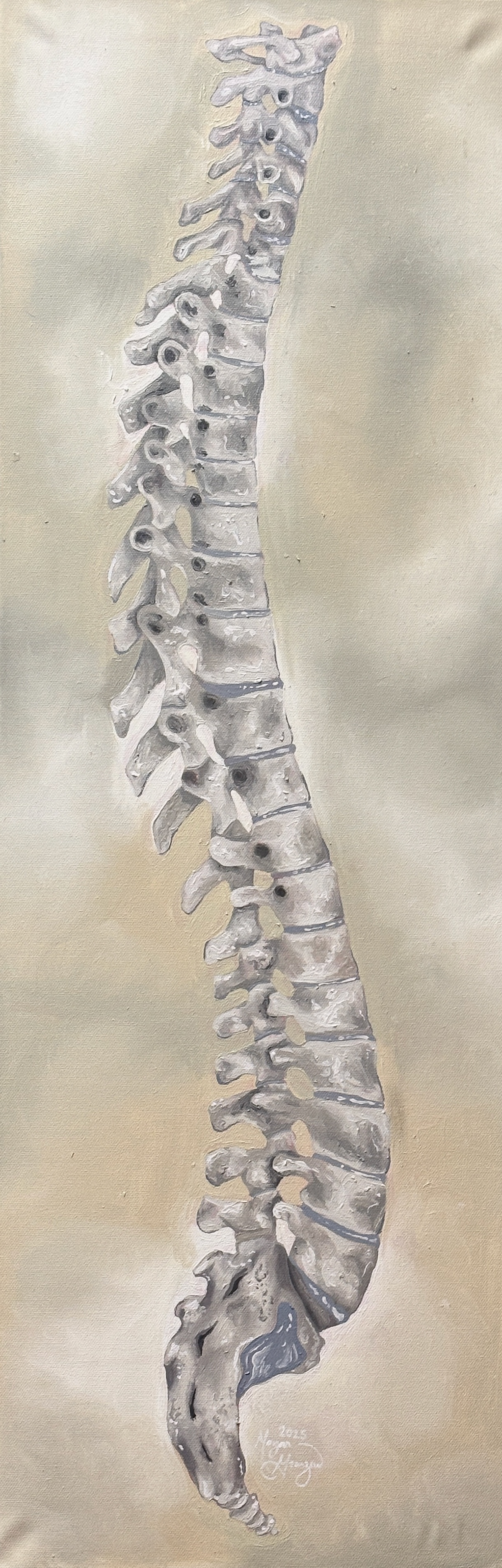 "Like a Lady" 12in x 36in oil painting