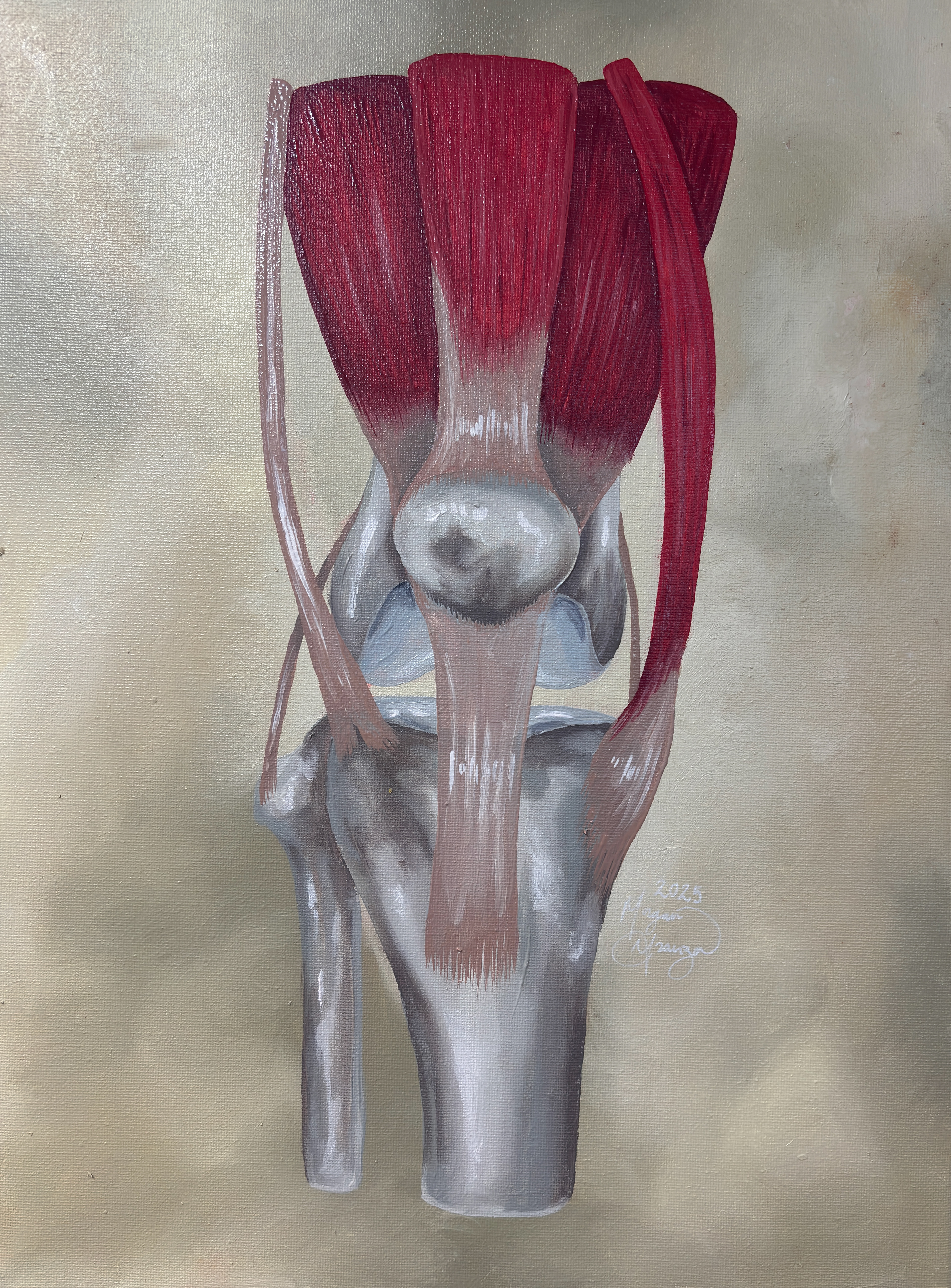 "Run Like a Girl" 12in x 16in oil painting