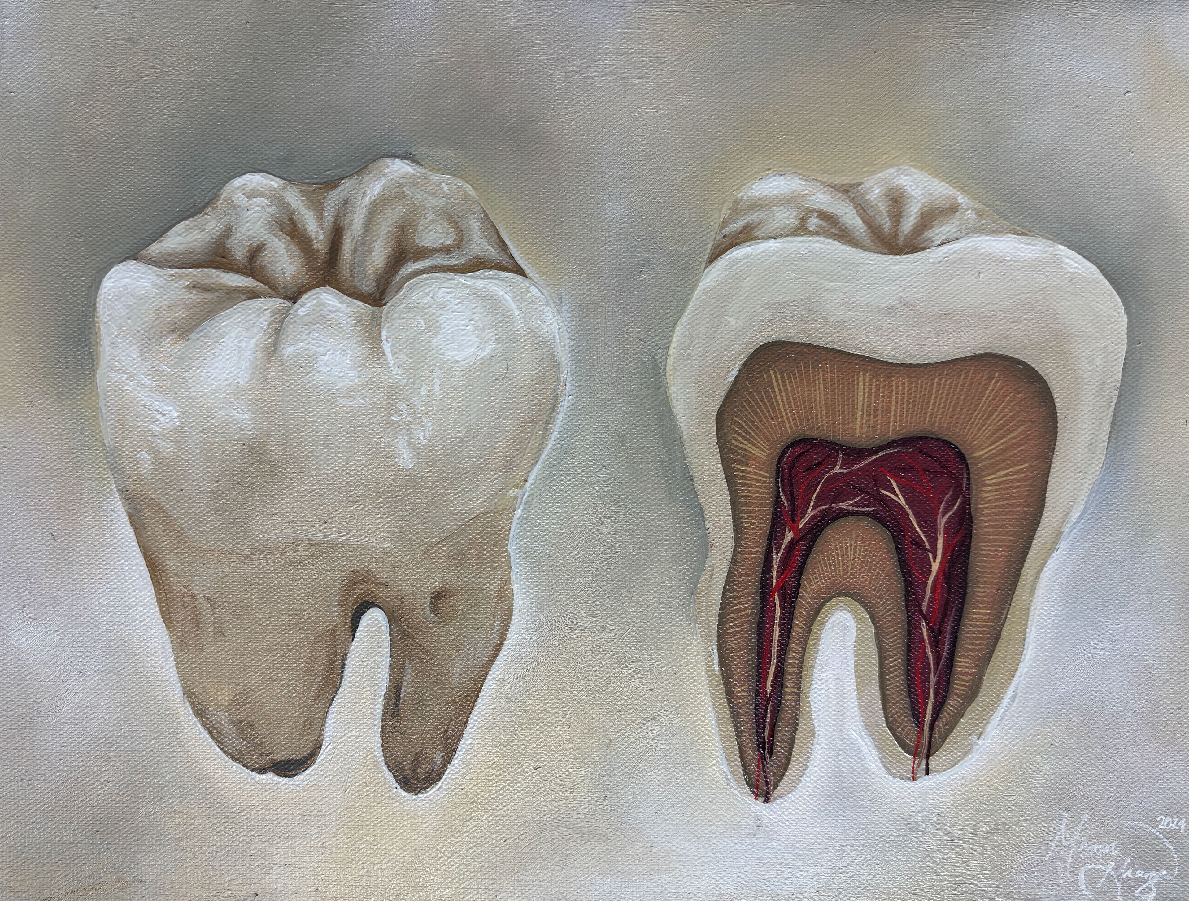 Bite Your Tongue (Oil Paint, 2024)