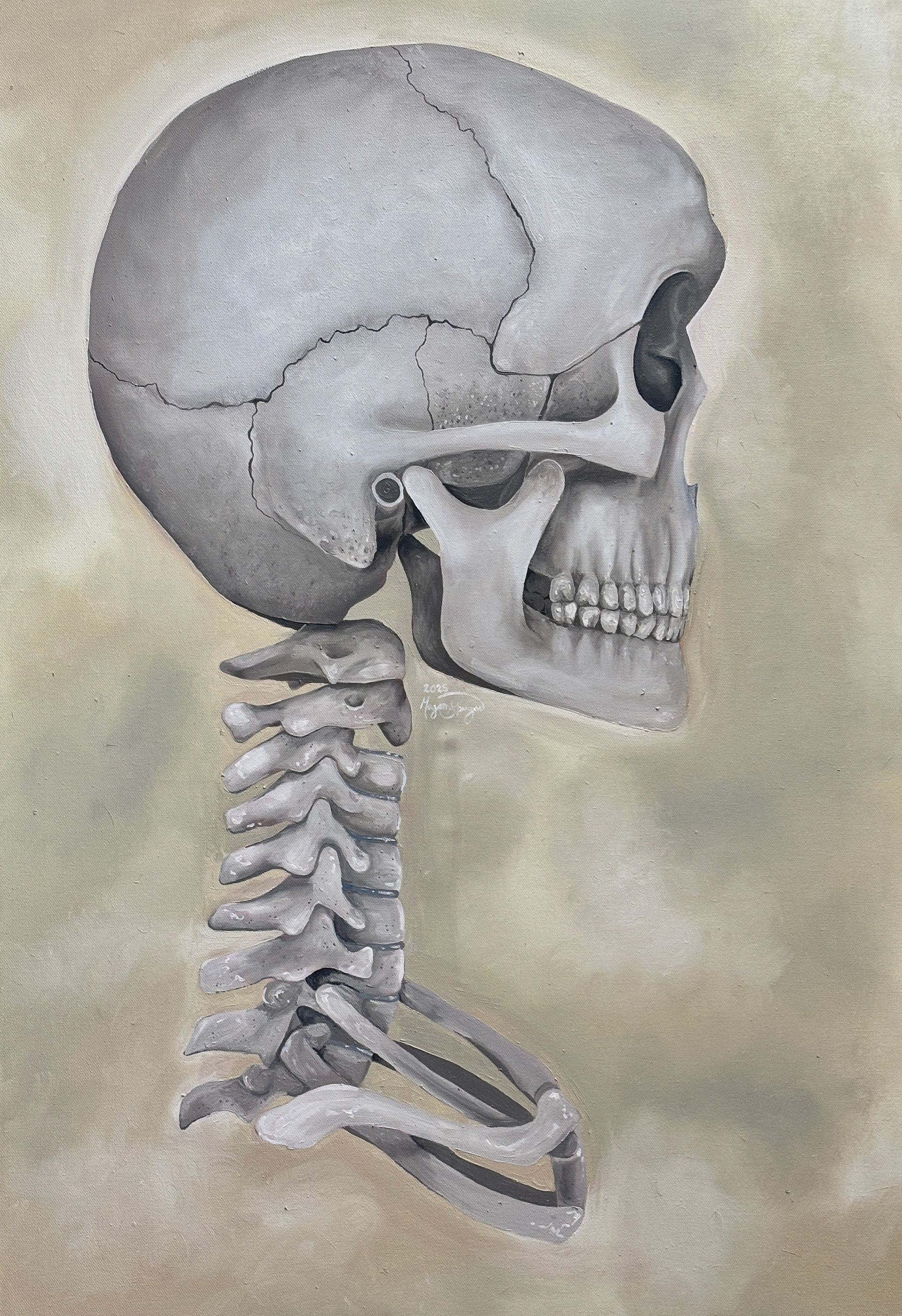 "Jaw Dropping" 24in x 36in oil painting