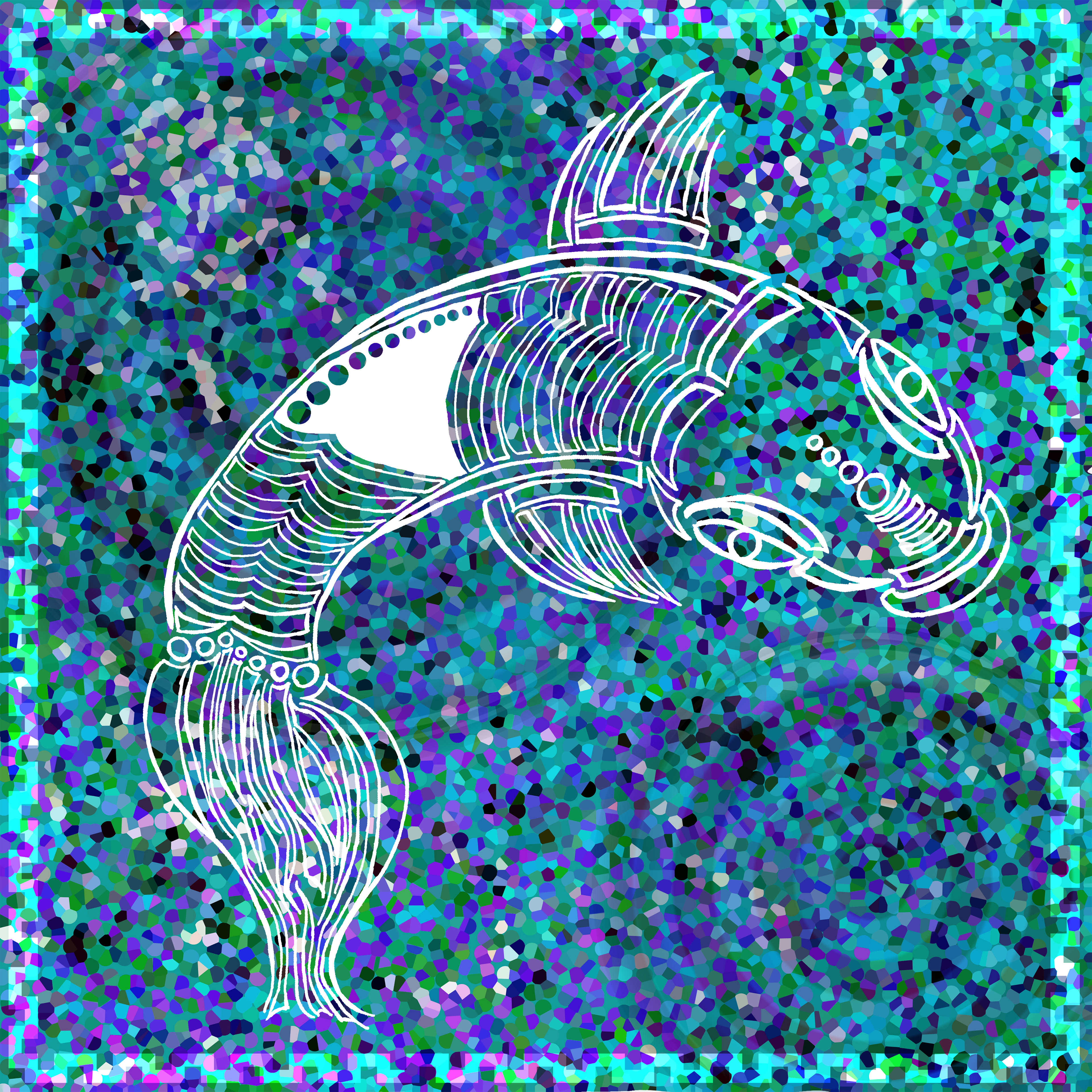 Computer Art | Element: Water | Animal: Fish