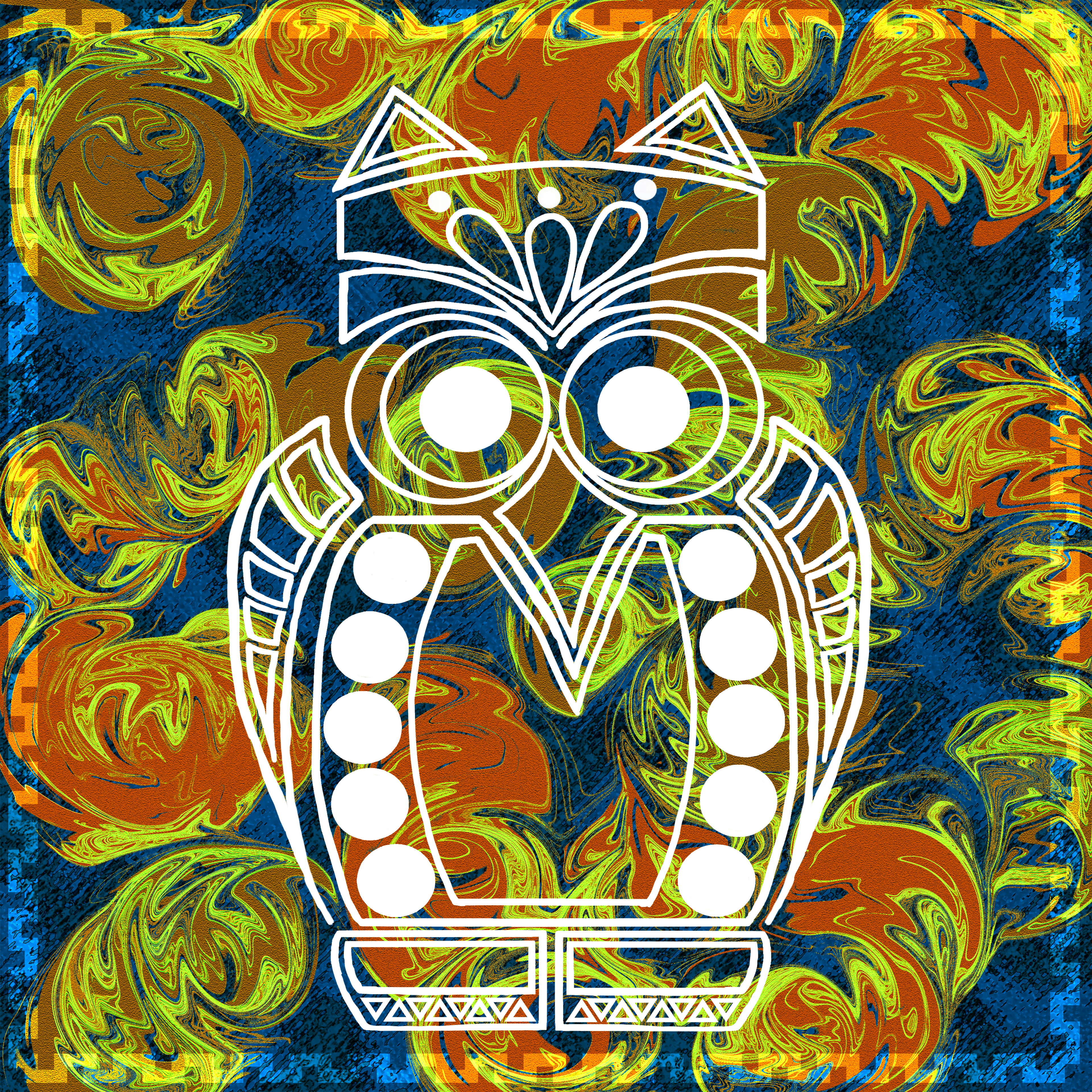 Computer Art | Element: Air | Animal: Owl