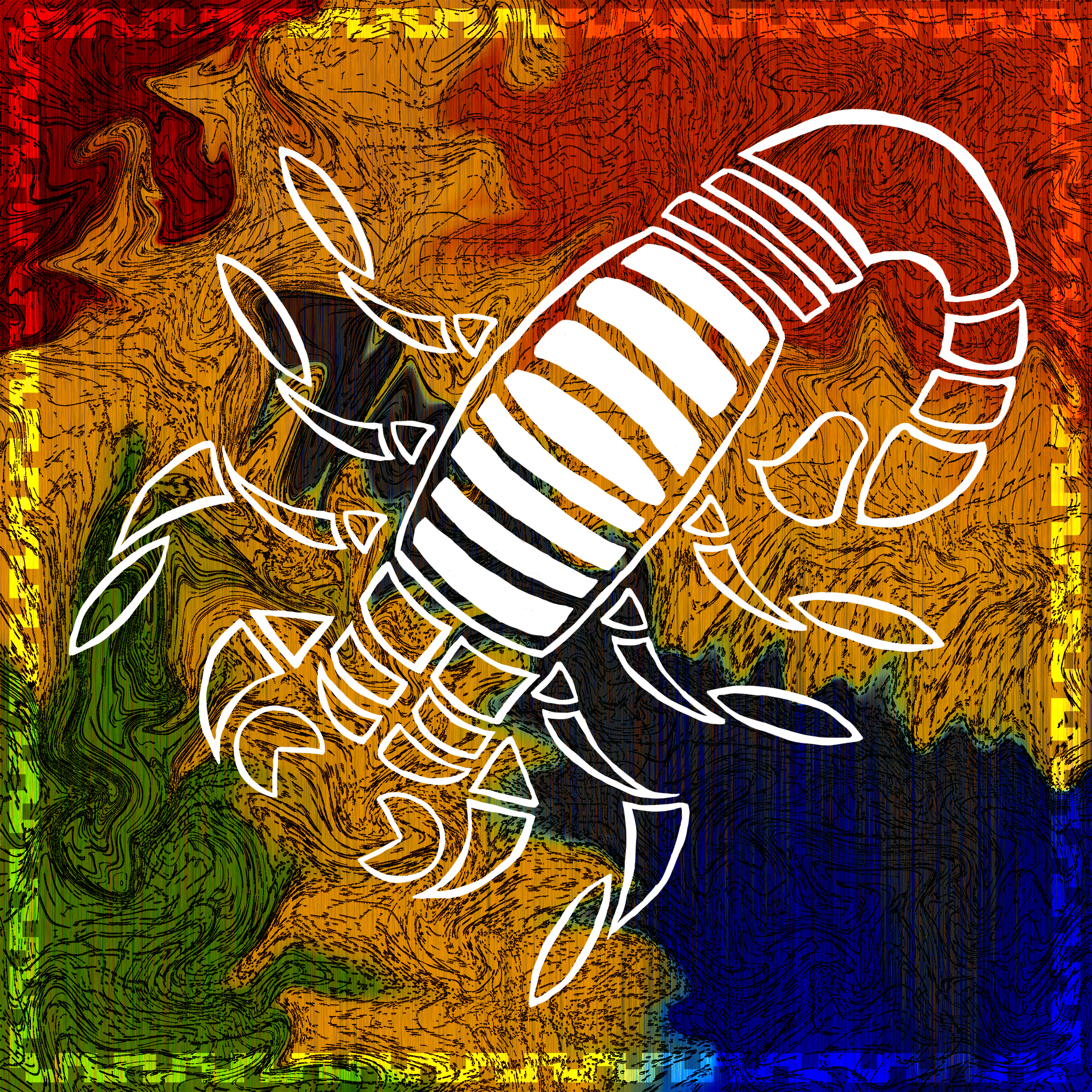 Computer Art | Element: Fire | Animal: Scorpion