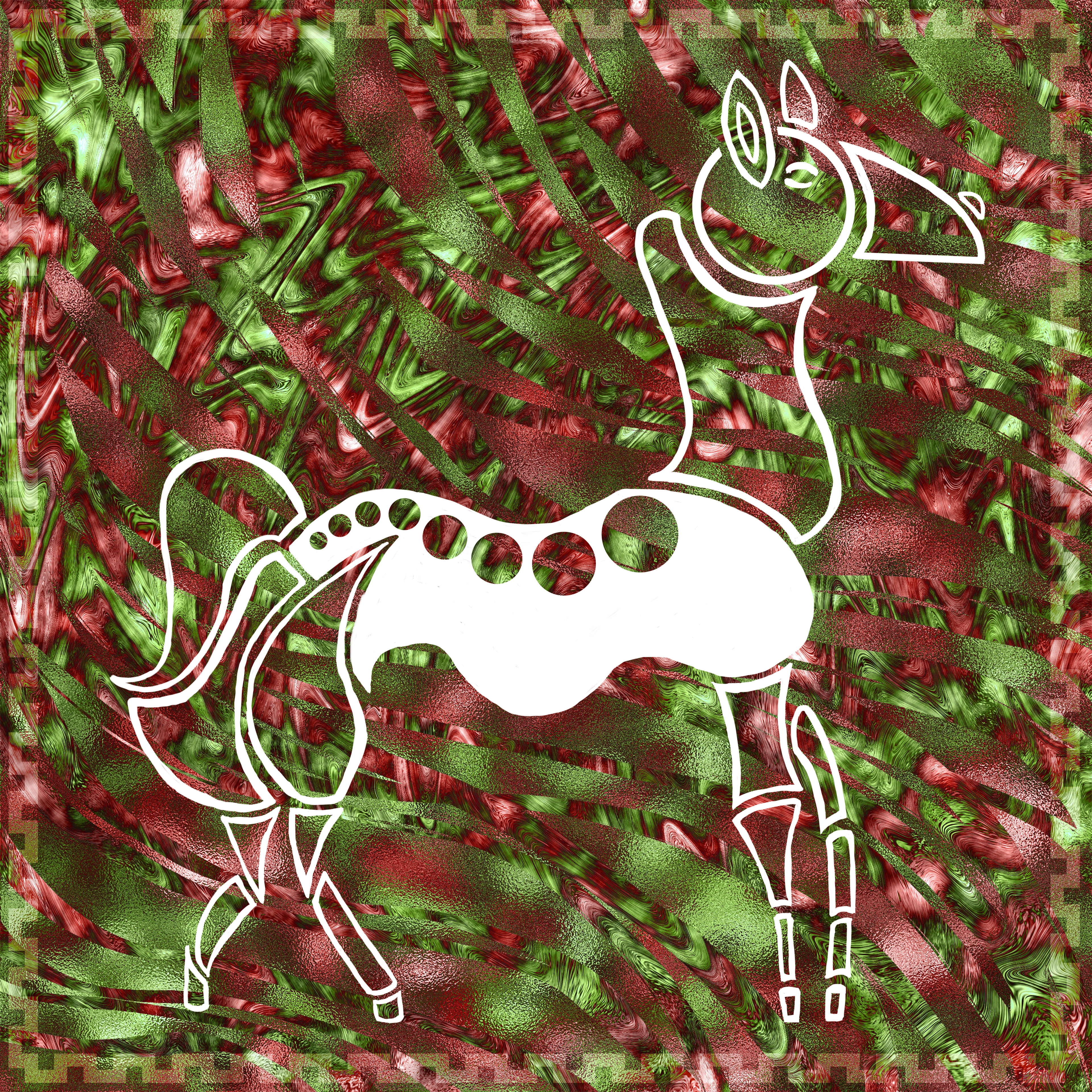 Computer Art | Element: Earth | Animal: Llama
