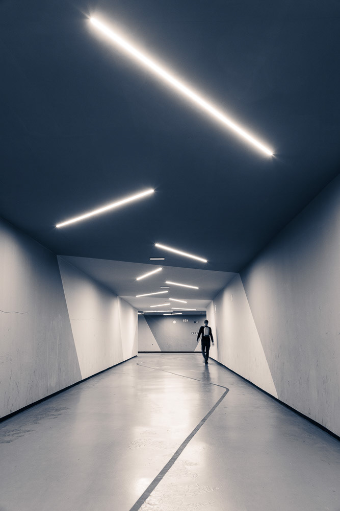 Railway station underpass