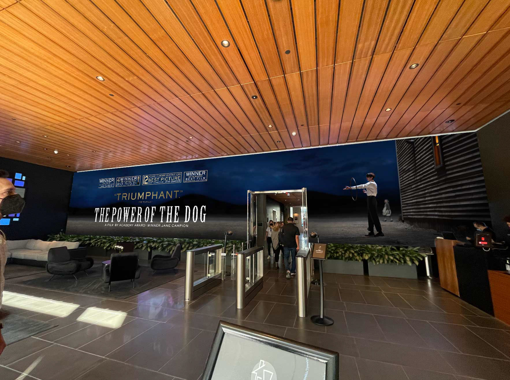 Netflix ICON building lobby wall digital asset