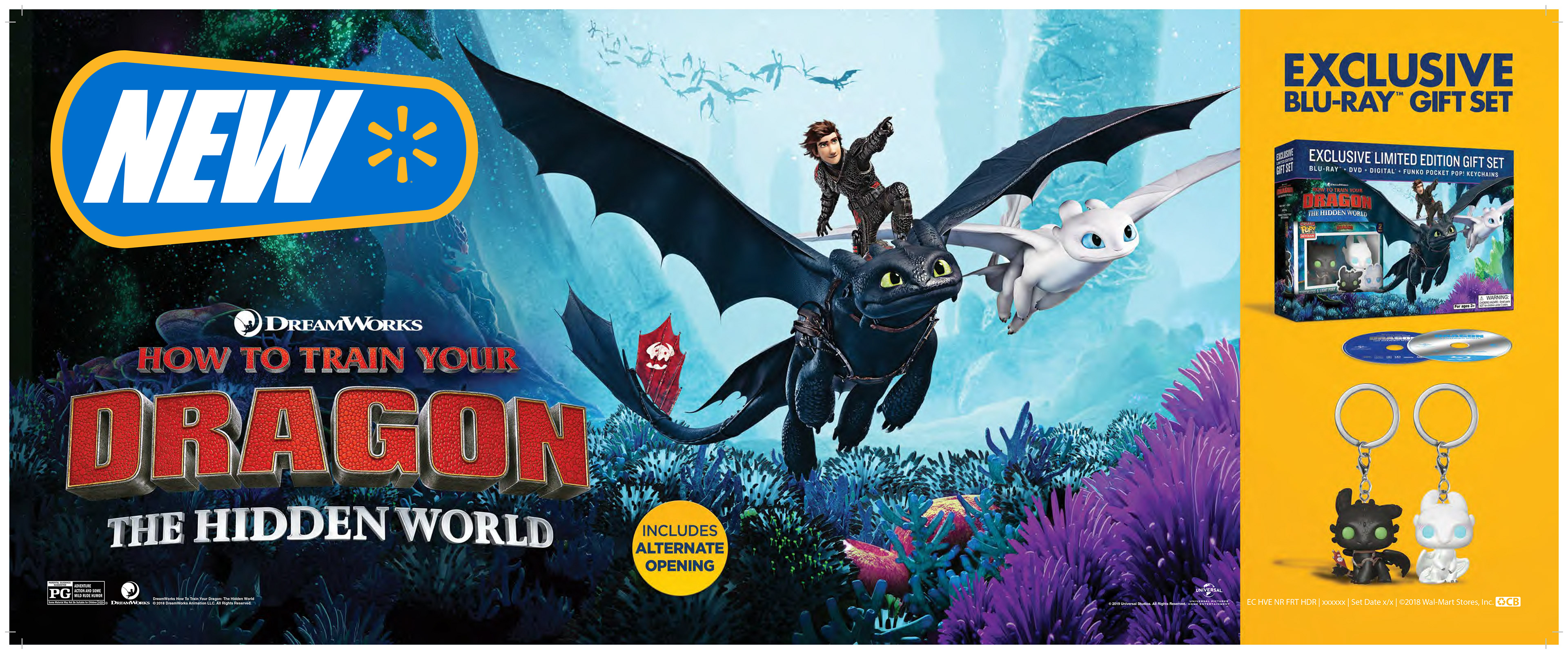 How To Train Your Dragon - Signage, POP palette, store takeover and POP half-cube