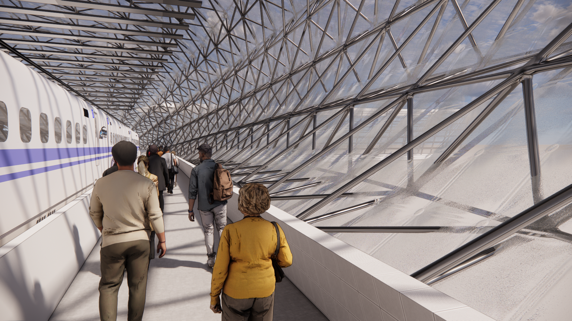 High speed rail platform