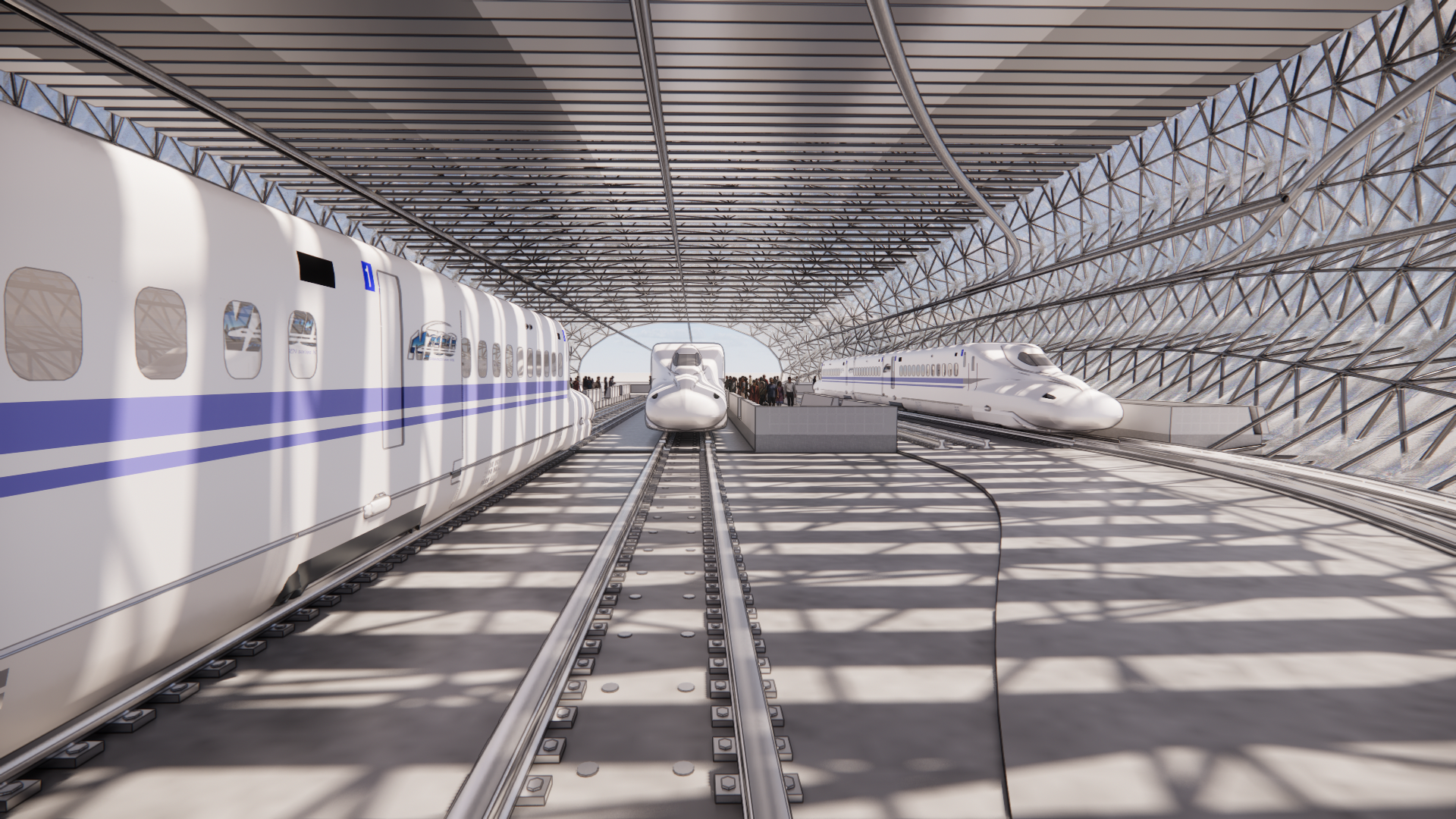 High speed rail platform