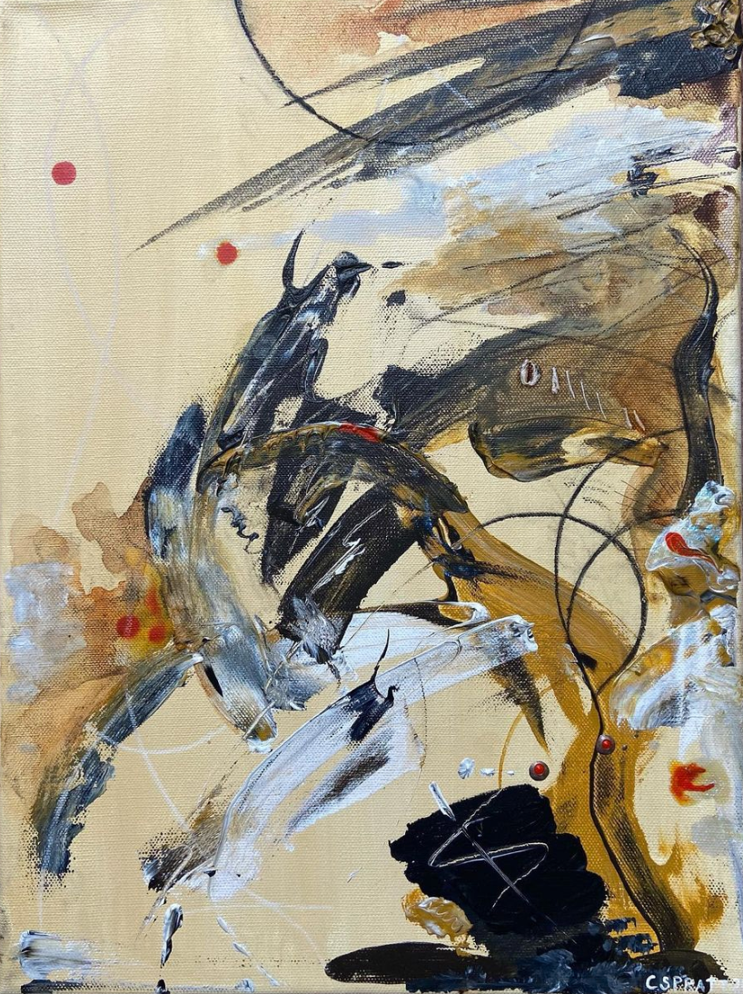Abstract 1, mixed media