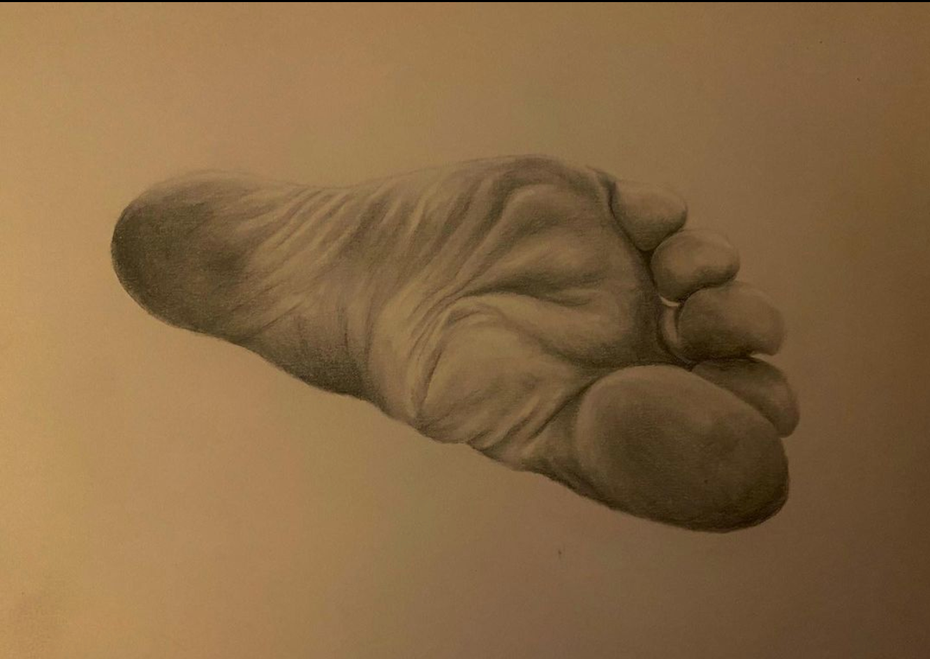 Feet, Pencil
