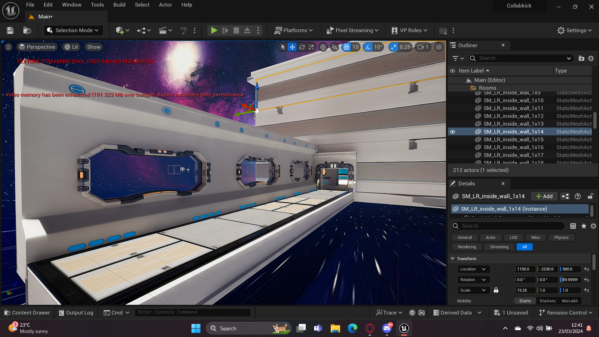 Ship hallway Environment Design #2