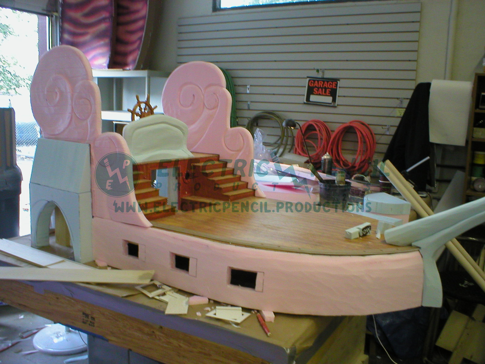 The Pirate Ship "The Walrus". I had to expand upon a set that was built for Season 1.