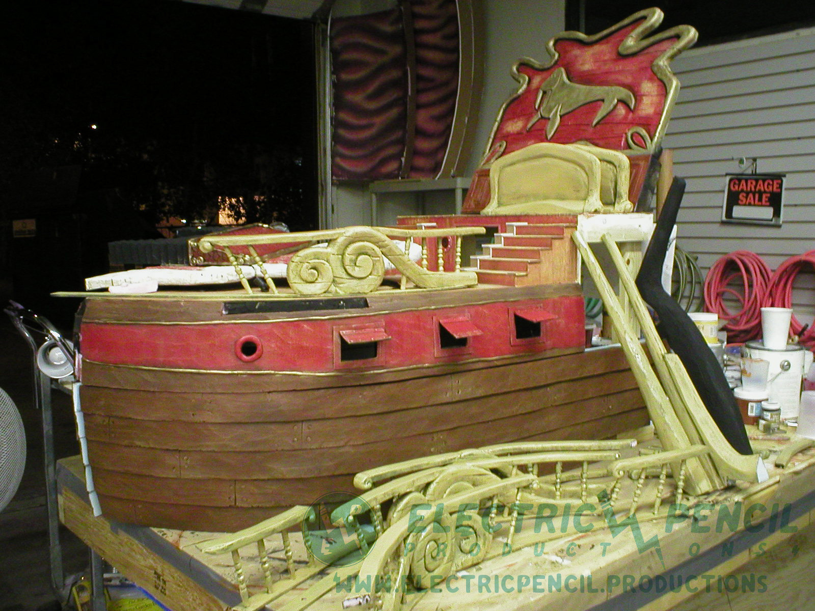"The Walrus" painted and ready to move to set.