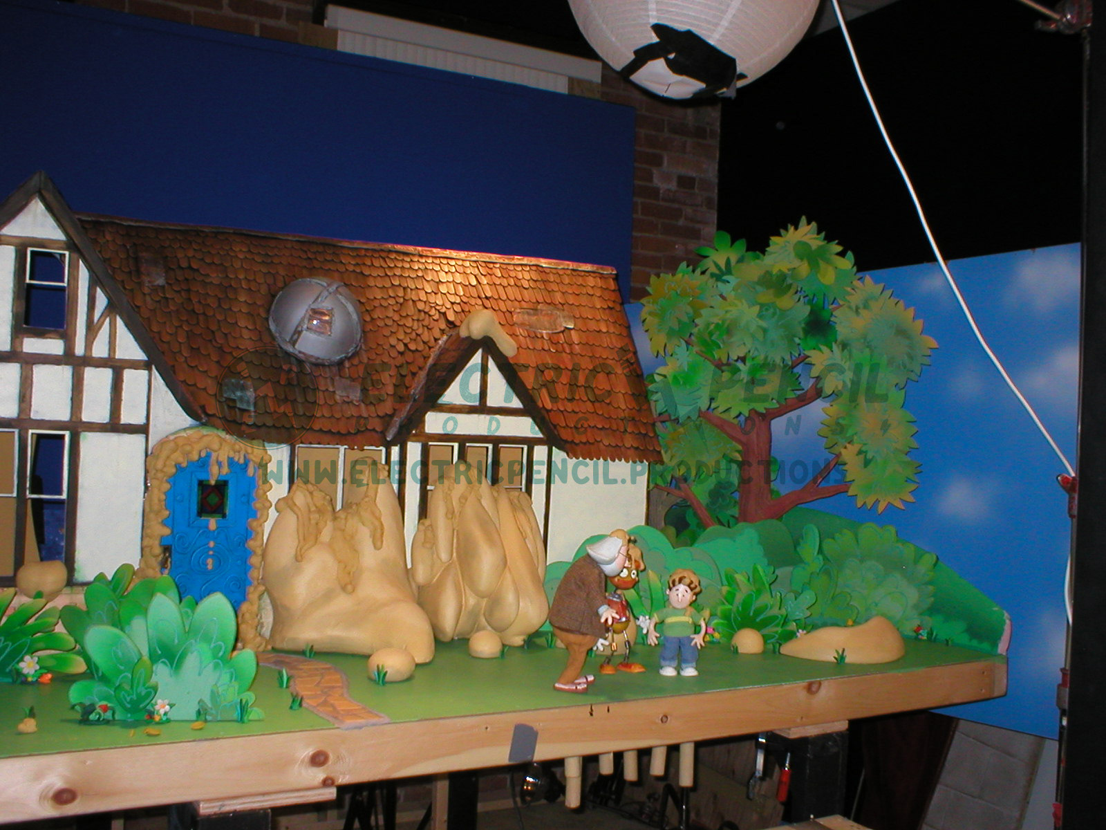 Neptune's house dressed and on set.