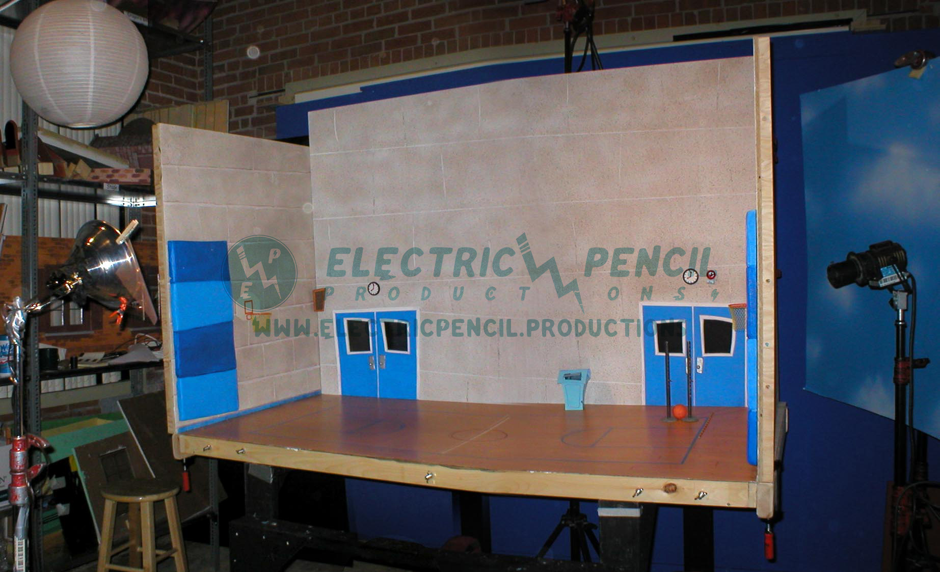 Gymnasium set. Part one of the biggest miniature sets I ever built.