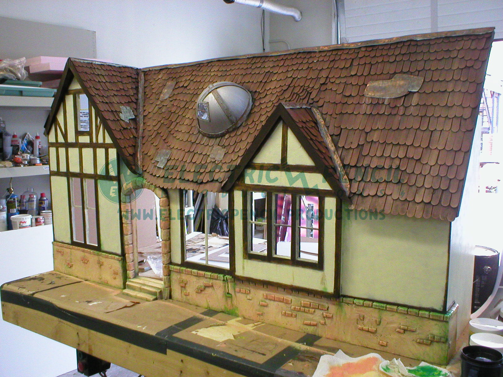 Uncle Neptune's House with final paint.