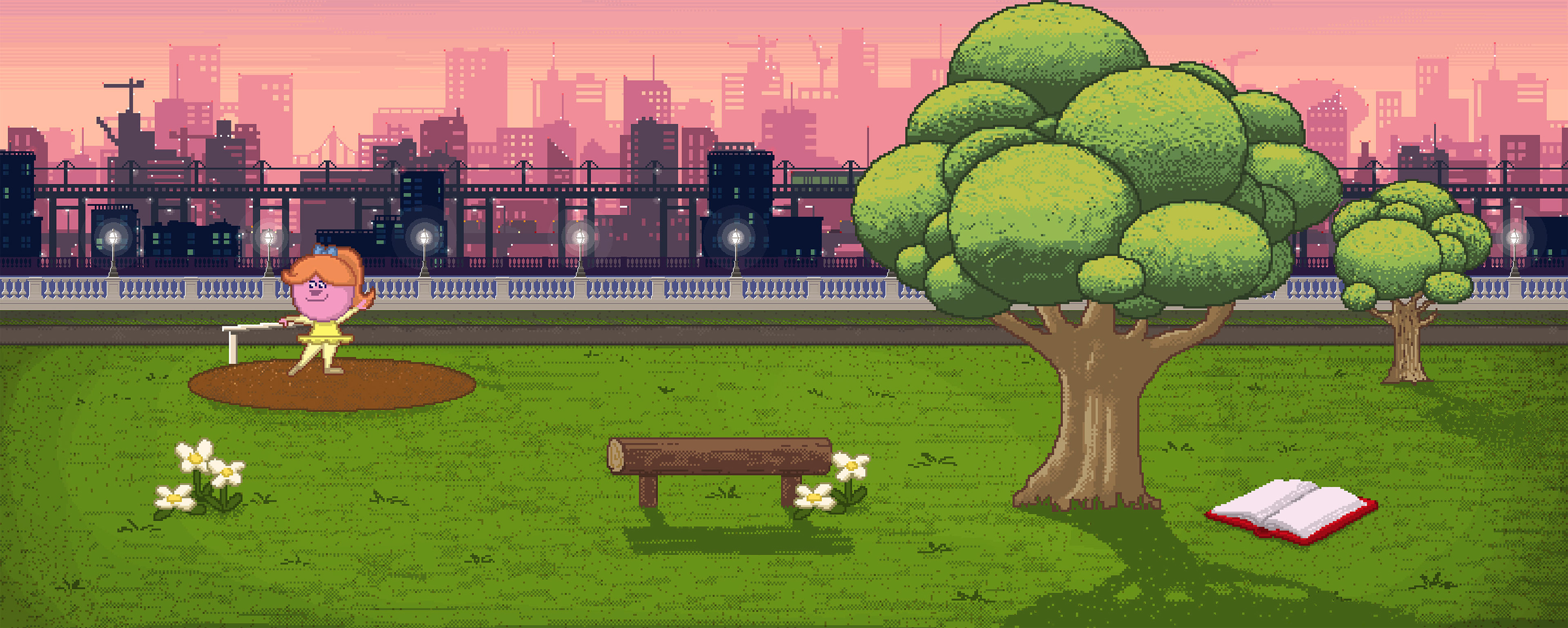 A different tack was taken to simplify the city. I was directed to reference some simpler styles, but I thought it was getting a little dystopian.