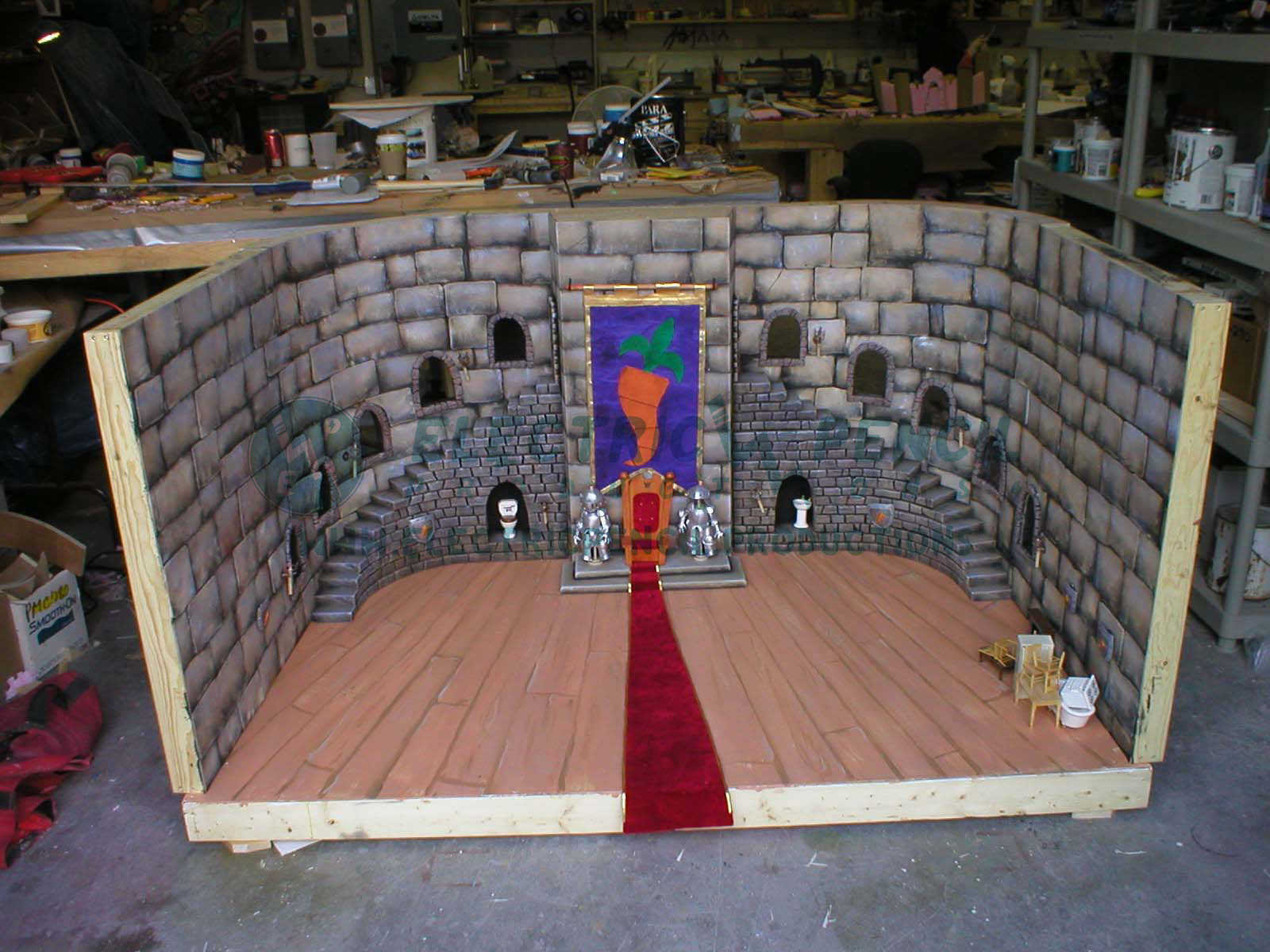 Castle set. I did the walls, floors and stairs.