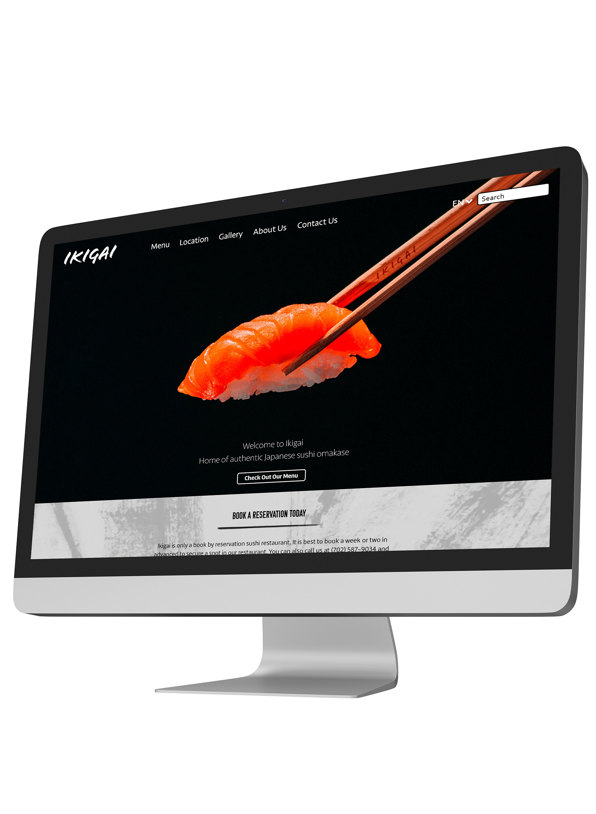 Landing Page On Desktop